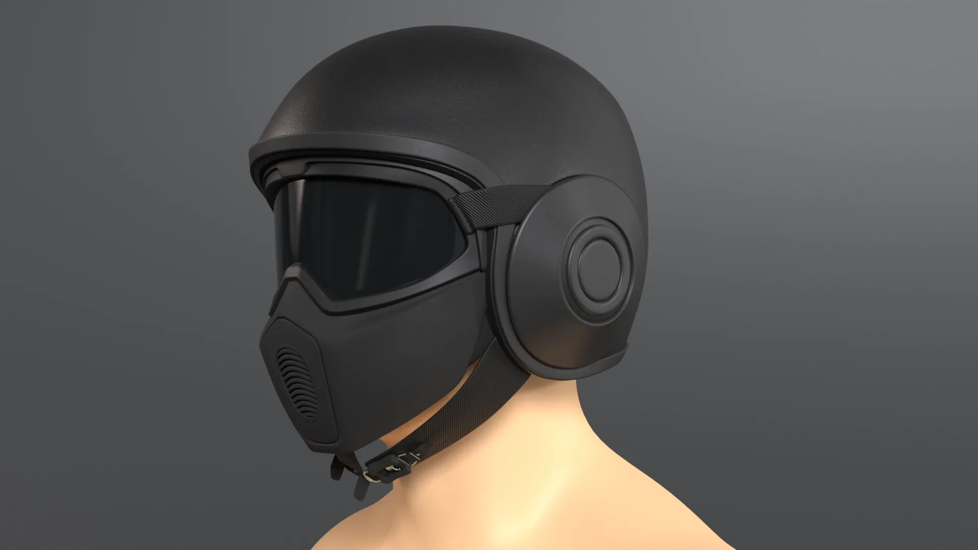 Motorcycle helmet - Shark raw motorcycle gear, A helmet 3d model for production