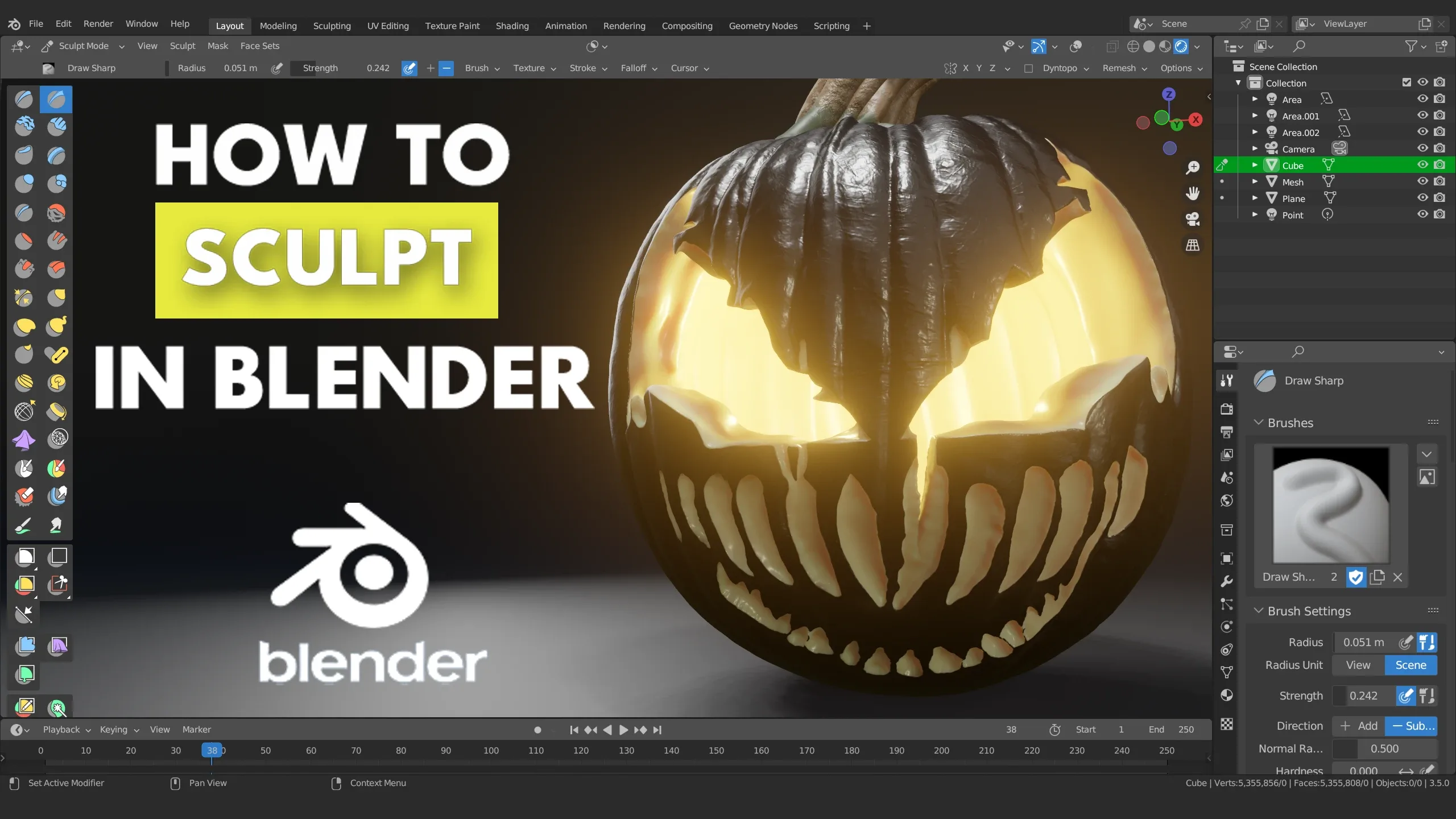 Introduction to Sculpting in Blender for Absolute Beginners