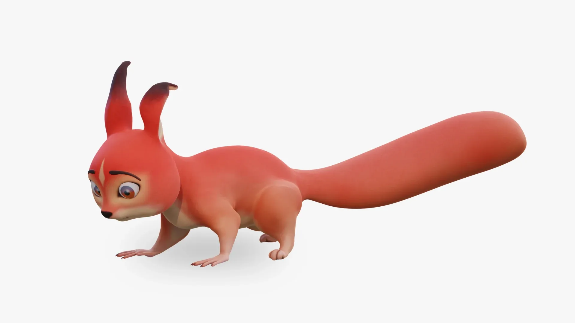 Squirrel - A stylized rigged animal for Blender