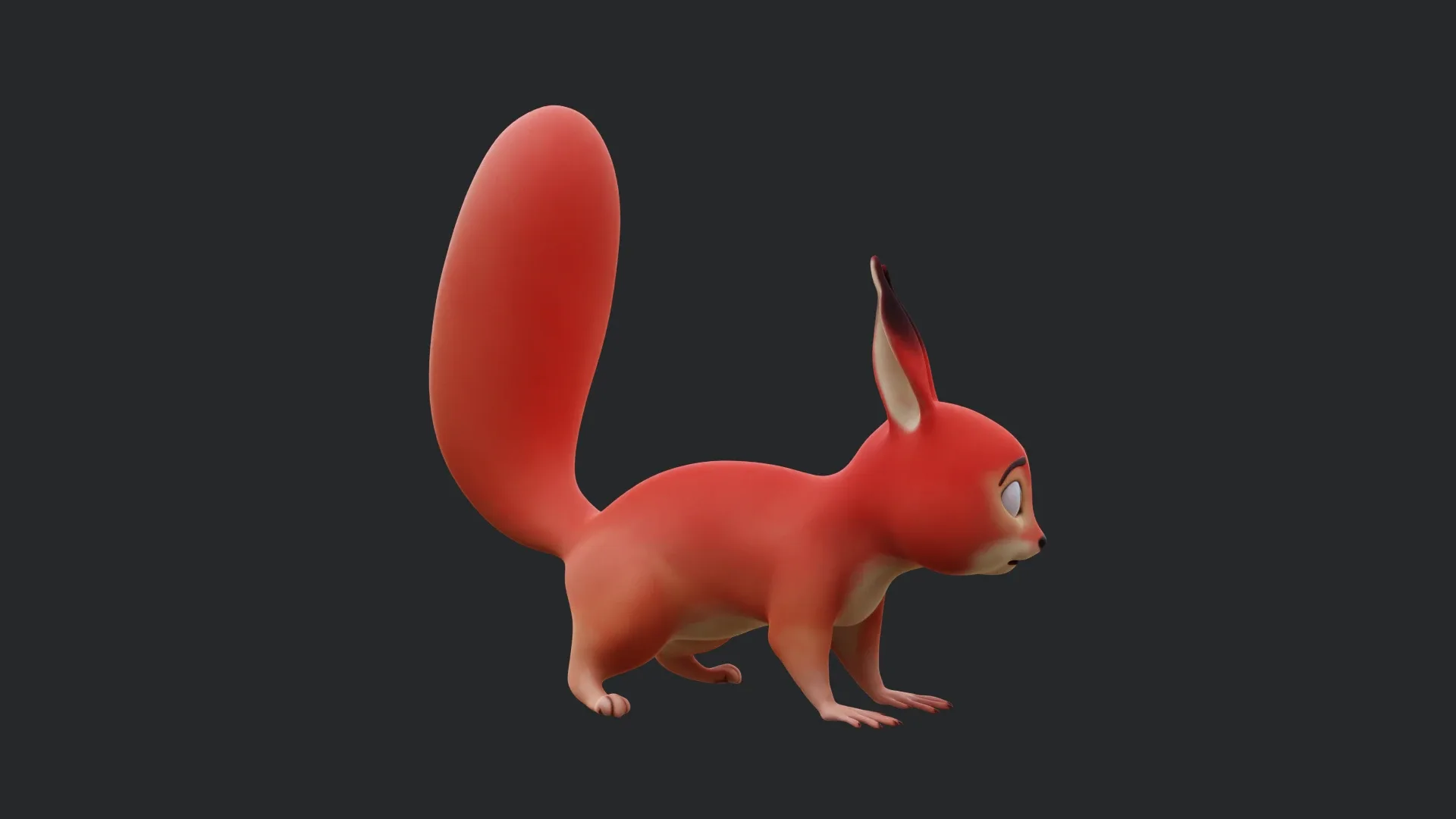 Squirrel - A stylized rigged animal for Blender