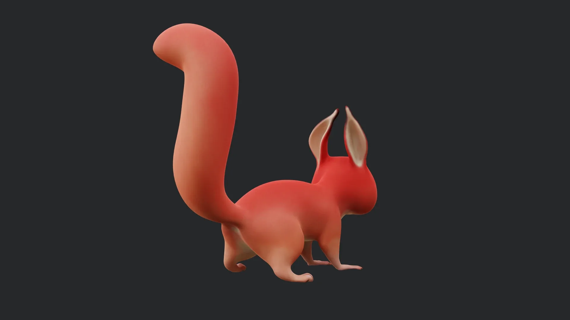 Squirrel - A stylized rigged animal for Blender