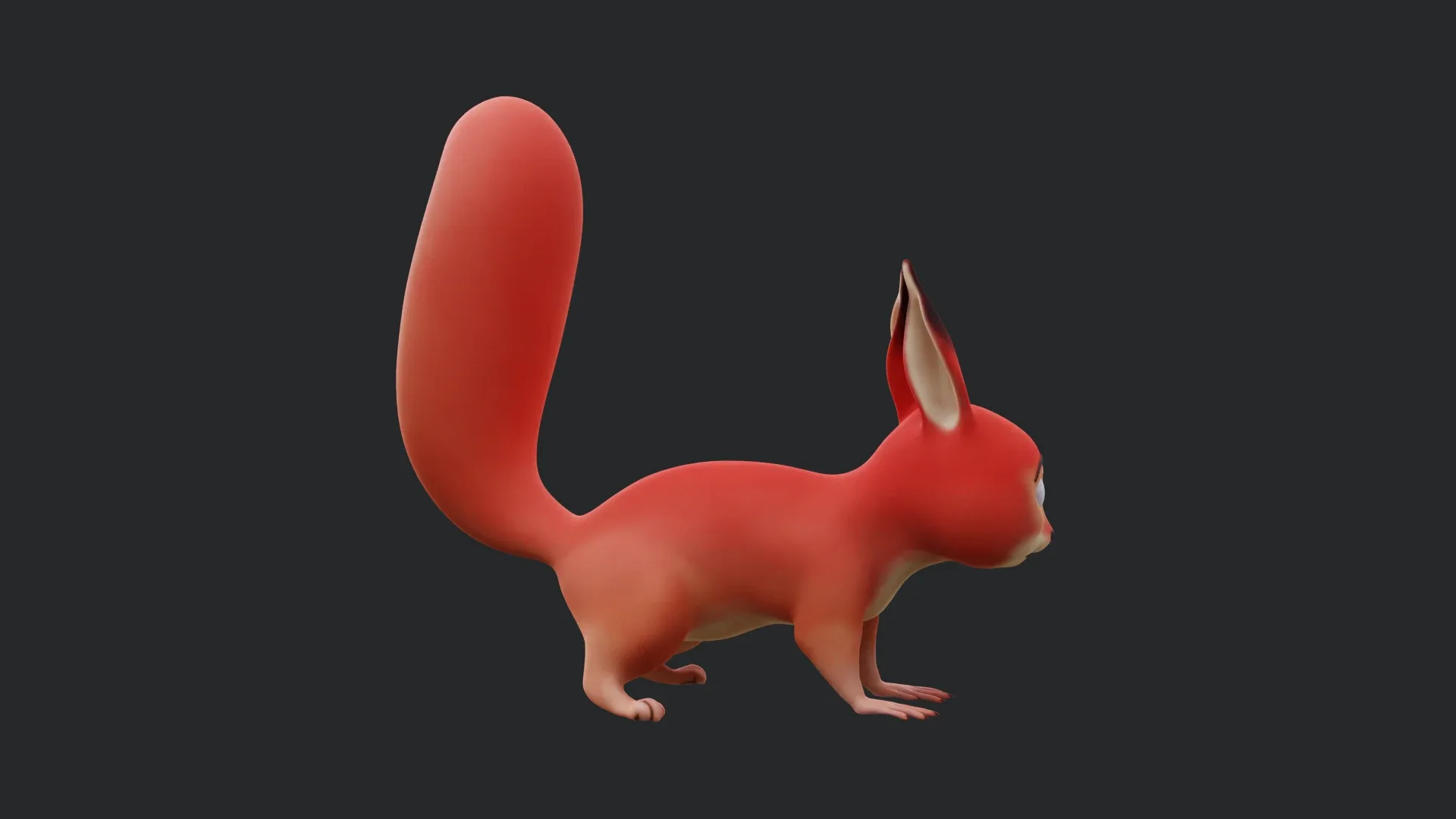 Squirrel - A stylized rigged animal for Blender