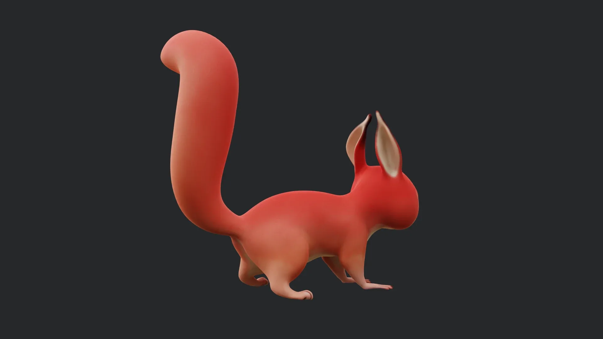 Squirrel - A stylized rigged animal for Blender