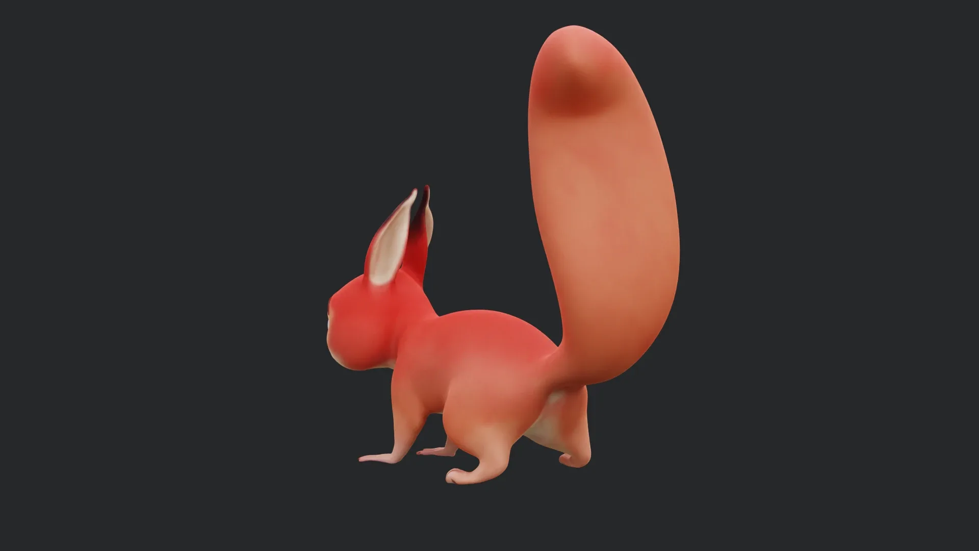 Squirrel - A stylized rigged animal for Blender