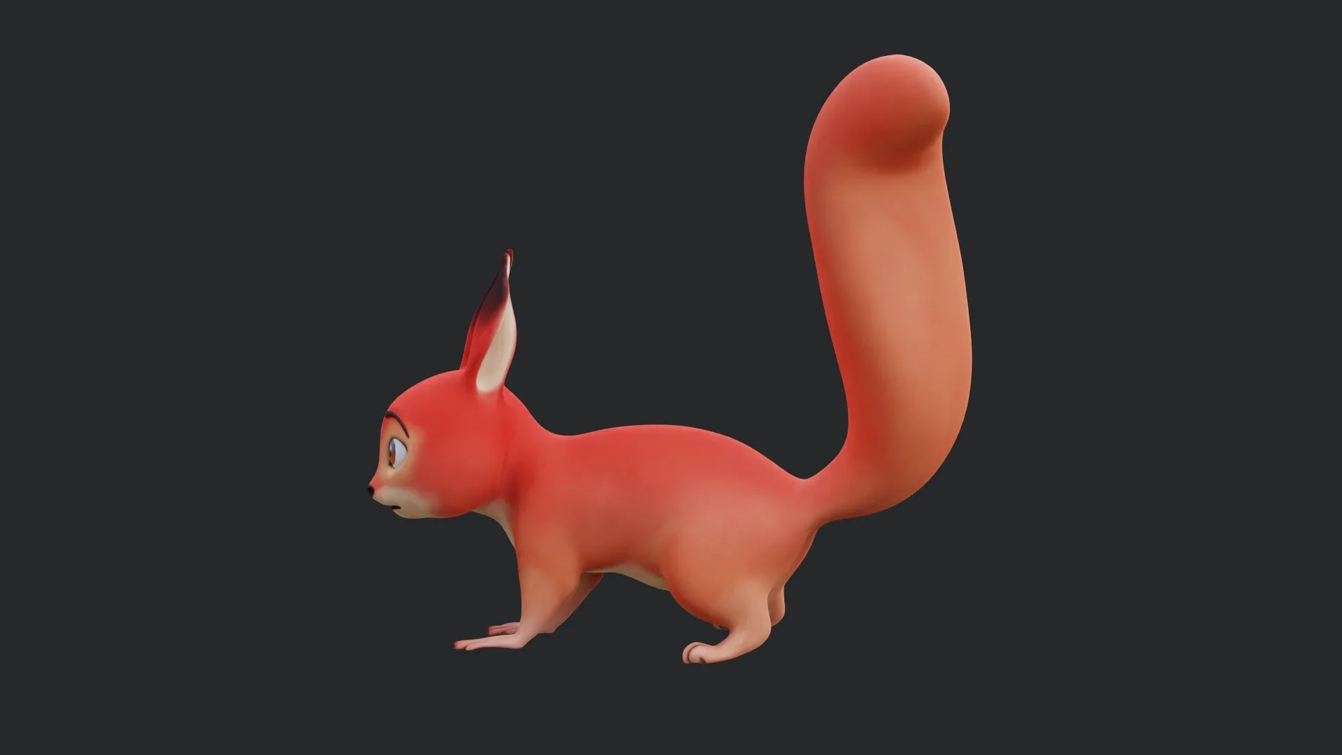 Squirrel - A stylized rigged animal for Blender