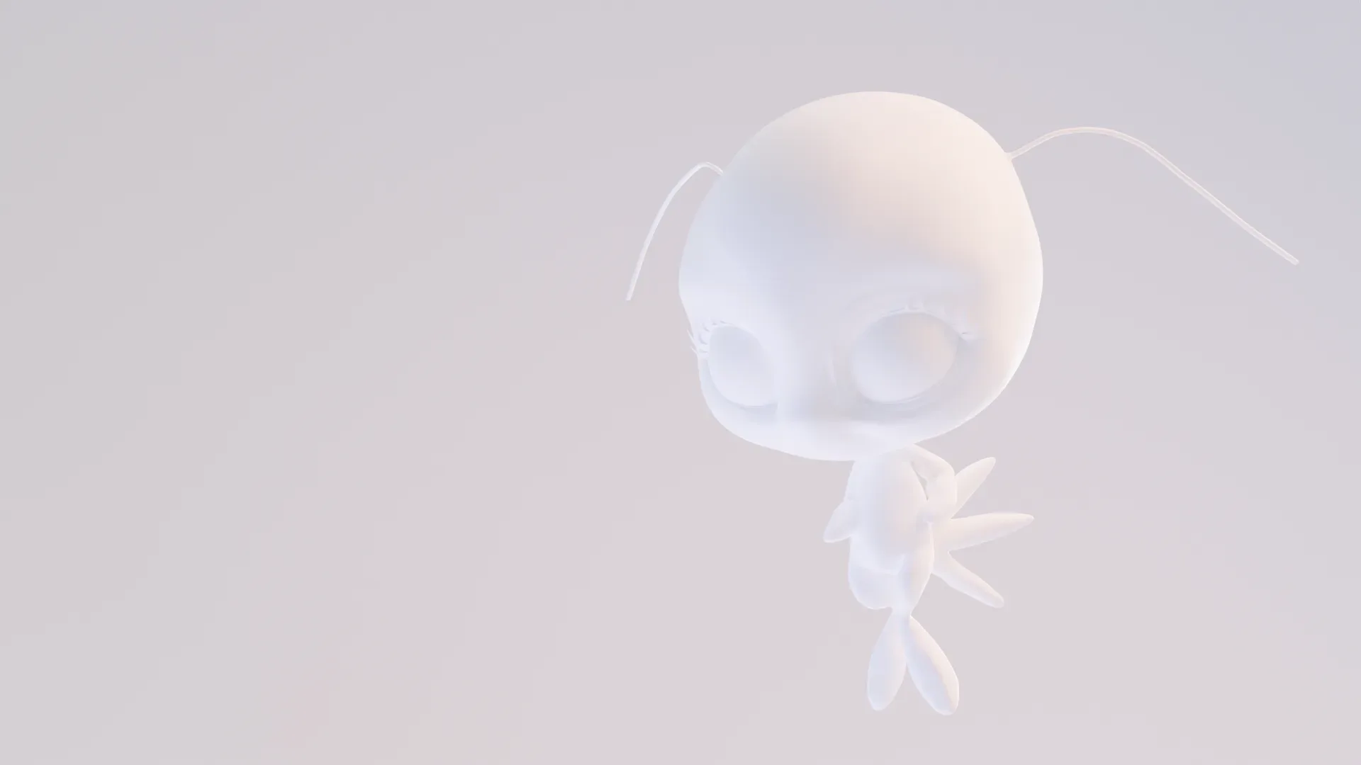 Tikki - Kwami from miraculous ladybug A rigged character for Blender