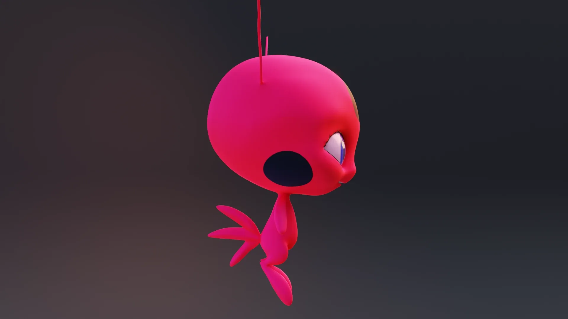 Tikki - Kwami from miraculous ladybug A rigged character for Blender