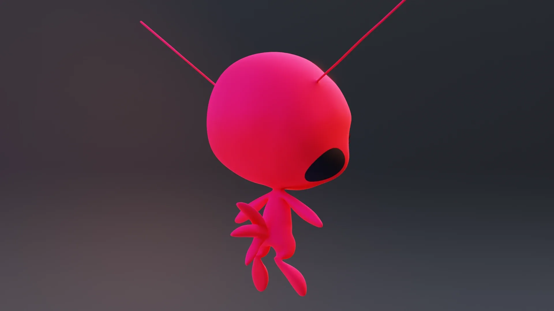 Tikki - Kwami from miraculous ladybug A rigged character for Blender