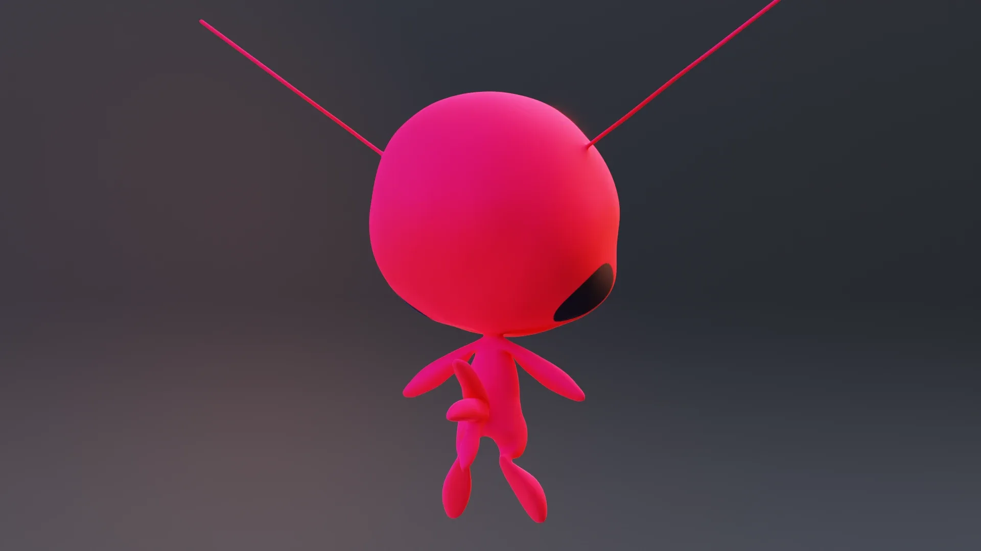 Tikki - Kwami from miraculous ladybug A rigged character for Blender