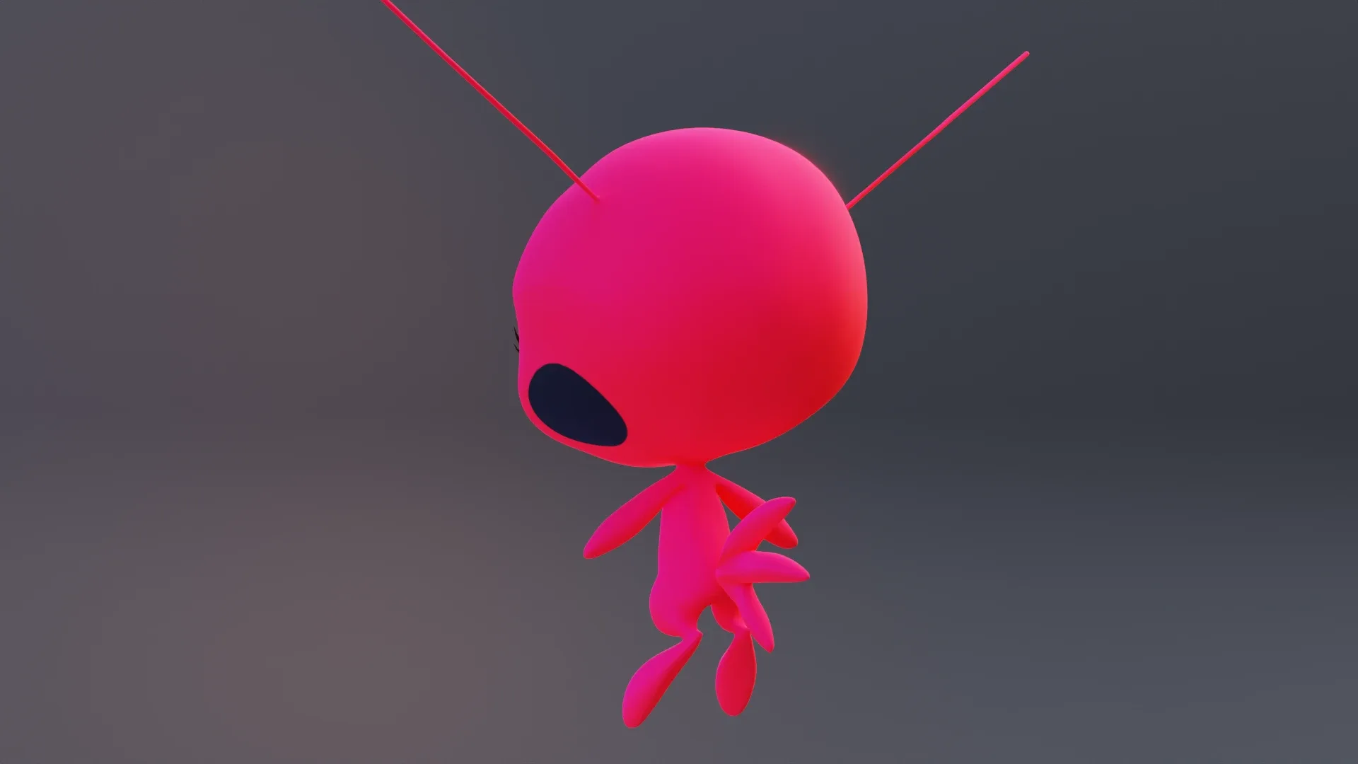 Tikki - Kwami from miraculous ladybug A rigged character for Blender