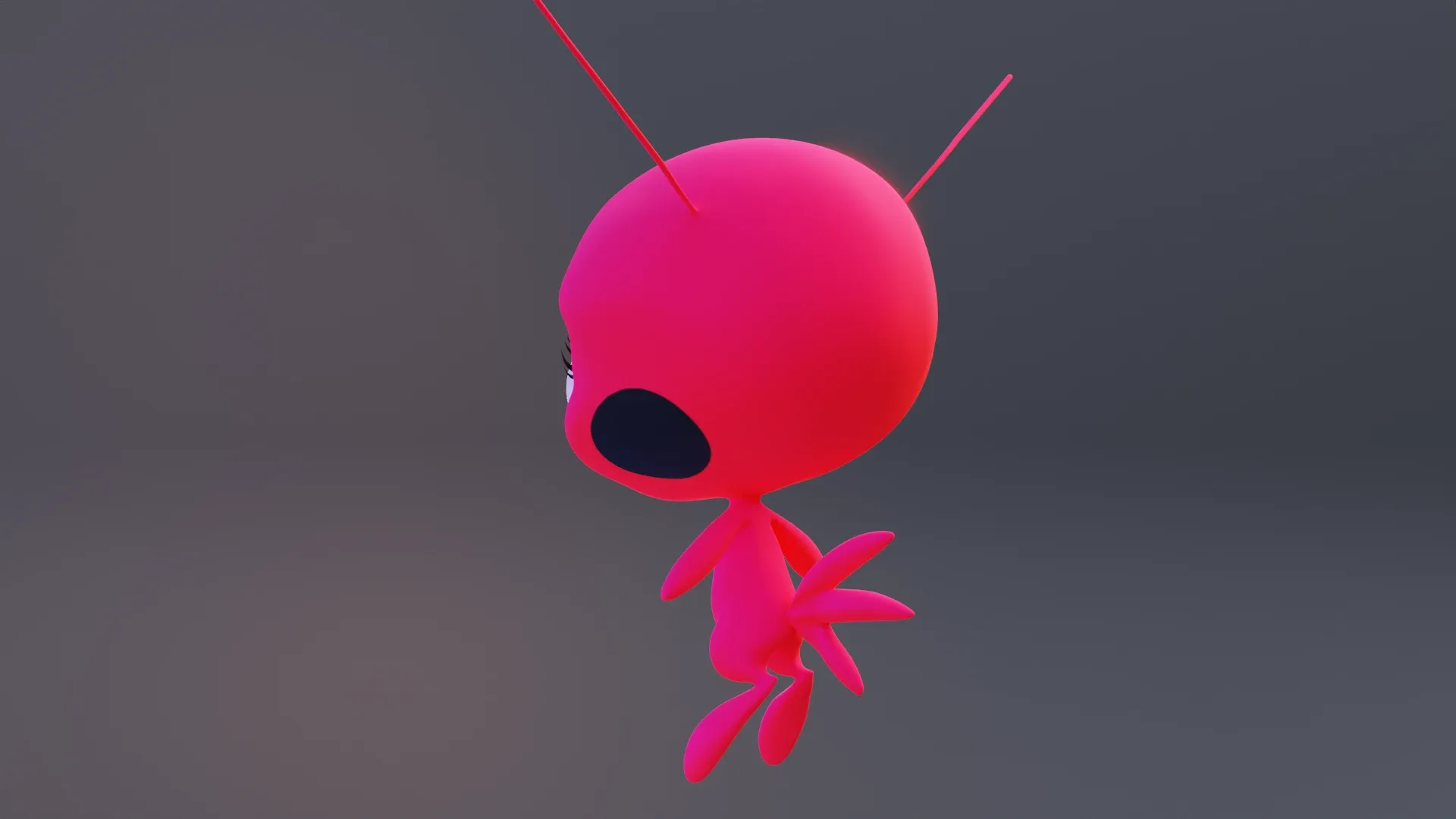 Tikki - Kwami from miraculous ladybug A rigged character for Blender