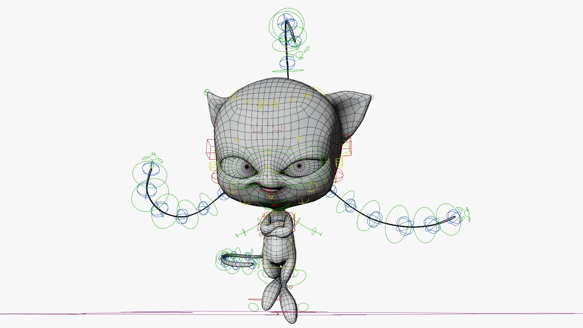 Plagg - Kwami from miraculous ladybug A rigged character for Blender