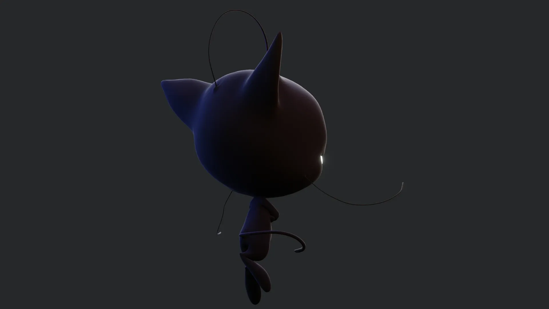 Plagg - Kwami from miraculous ladybug A rigged character for Blender