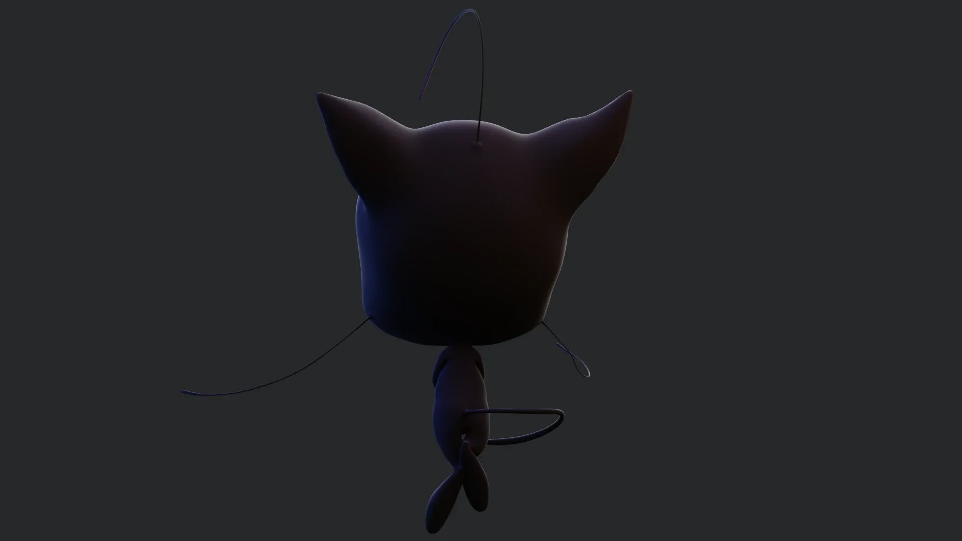 Plagg - Kwami from miraculous ladybug A rigged character for Blender