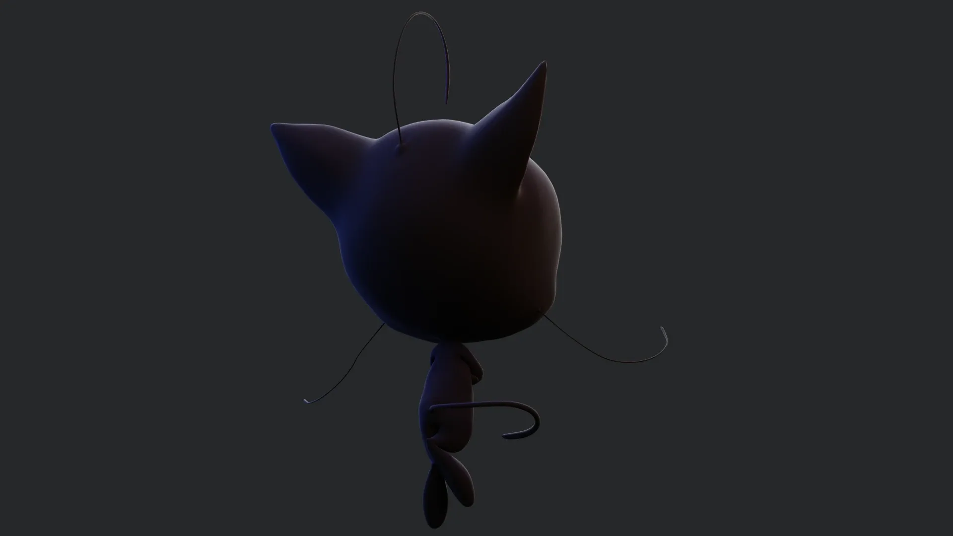 Plagg - Kwami from miraculous ladybug A rigged character for Blender