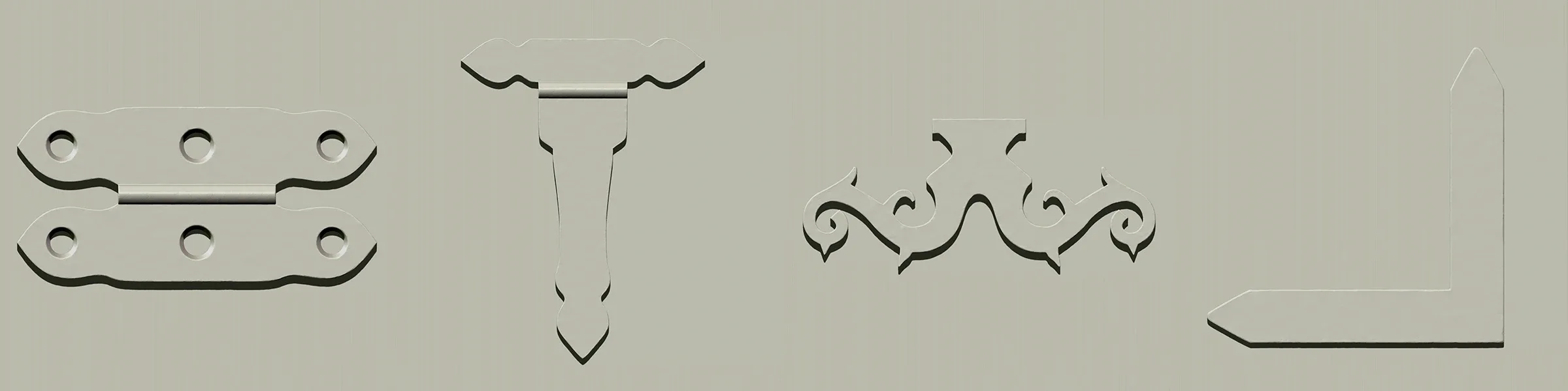 Hinges VDM and IMM Brushes - Zbrush Vol 2