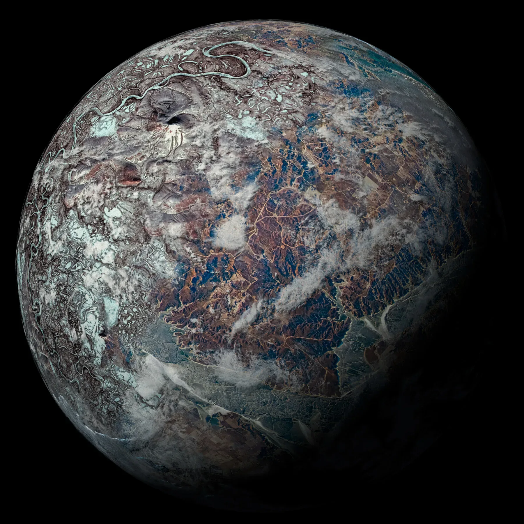 72 PBR Planets Bundle - 8K-16K Textures (Free Sample)