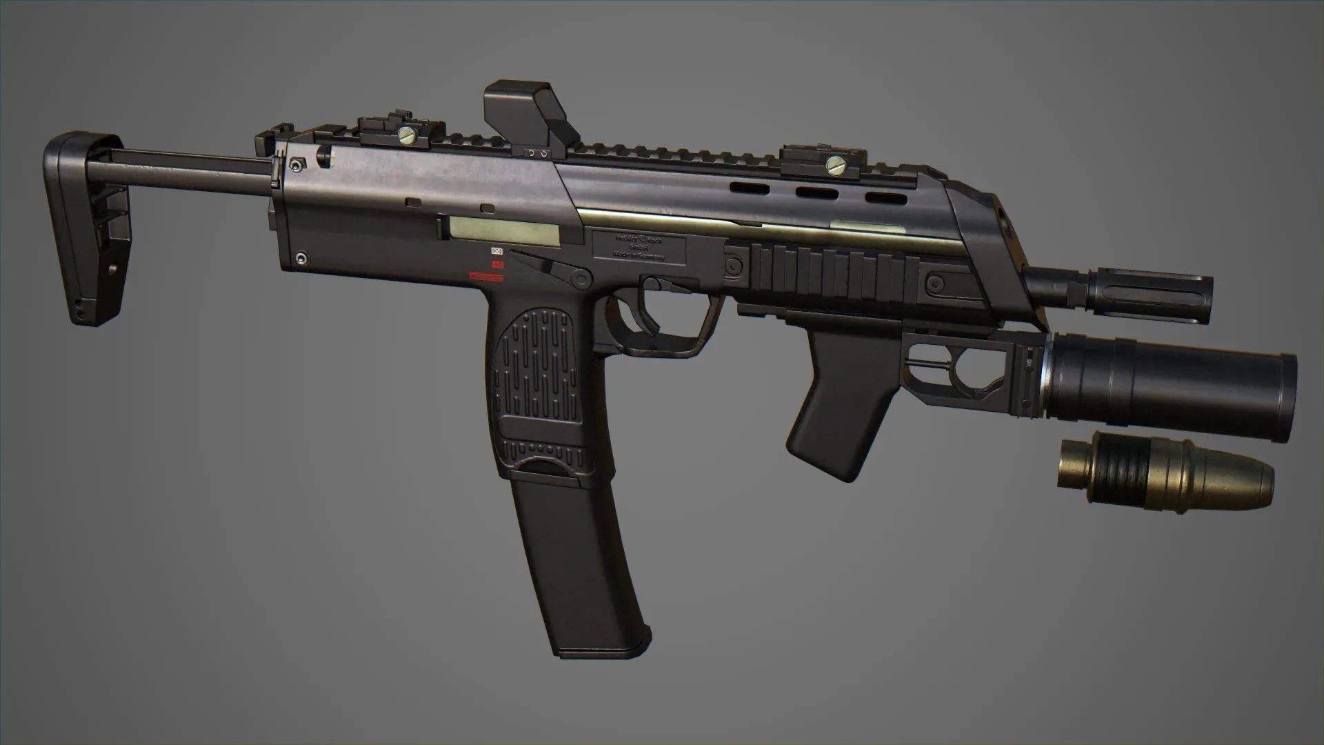 Heckler and Koch MP7A2 with GP-25 Launcher