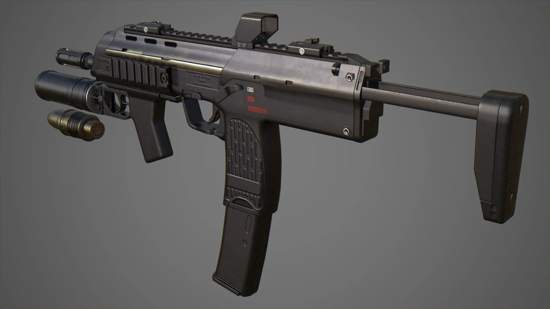 Heckler and Koch MP7A2 with GP-25 Launcher