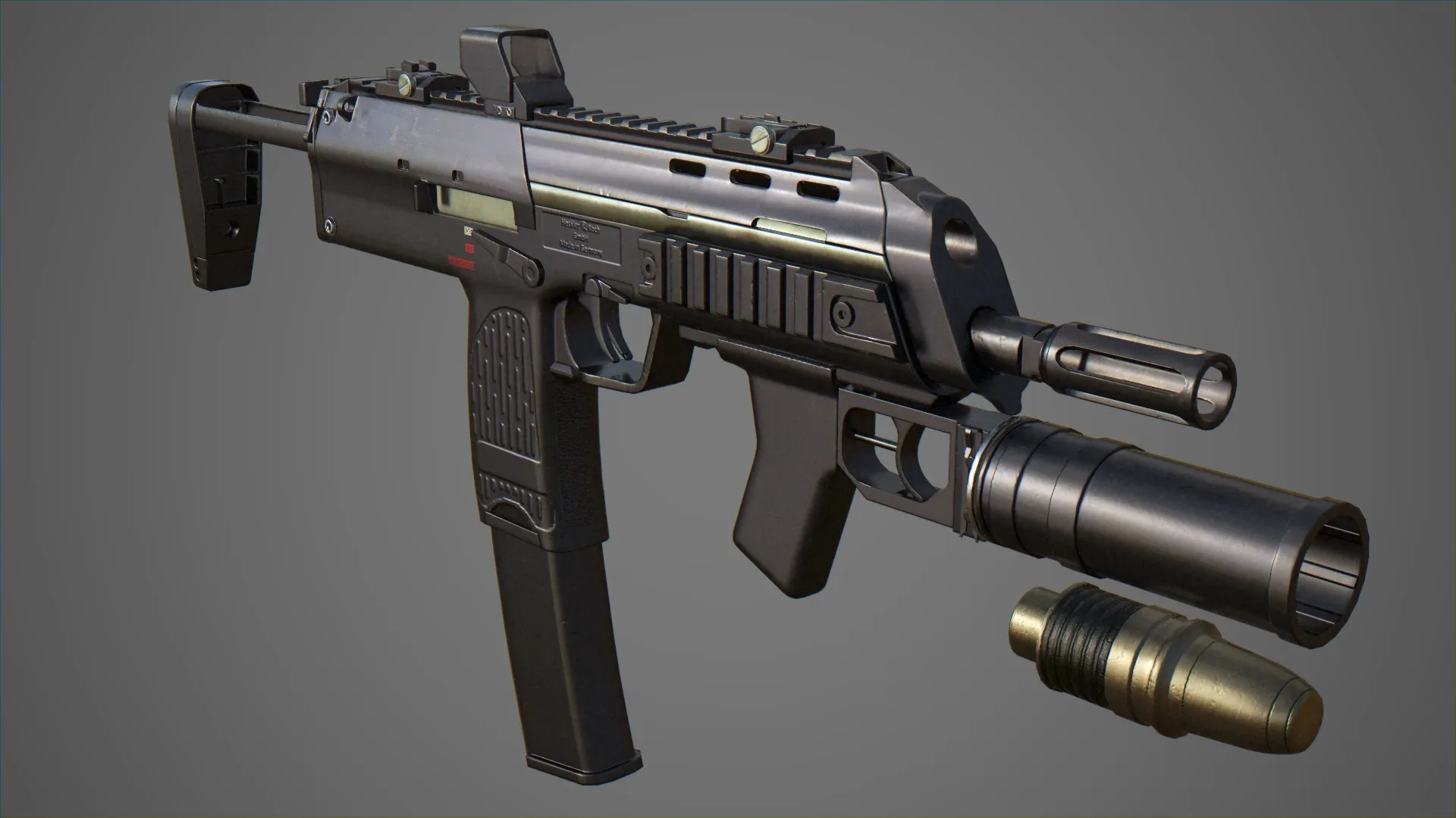 Heckler and Koch MP7A2 with GP-25 Launcher