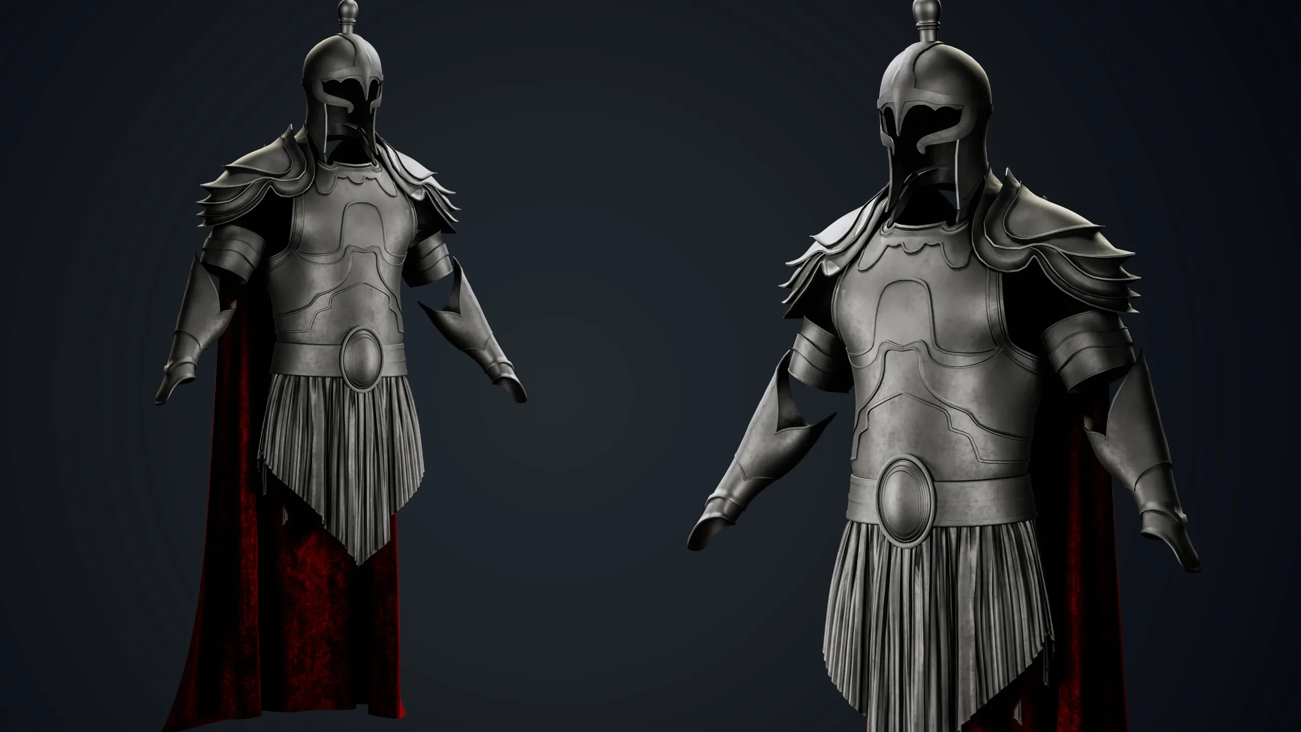 5 In 1  Base Mesh Set Of Armor +OBJ +FBX +3dsMax File + UV + Vol.01