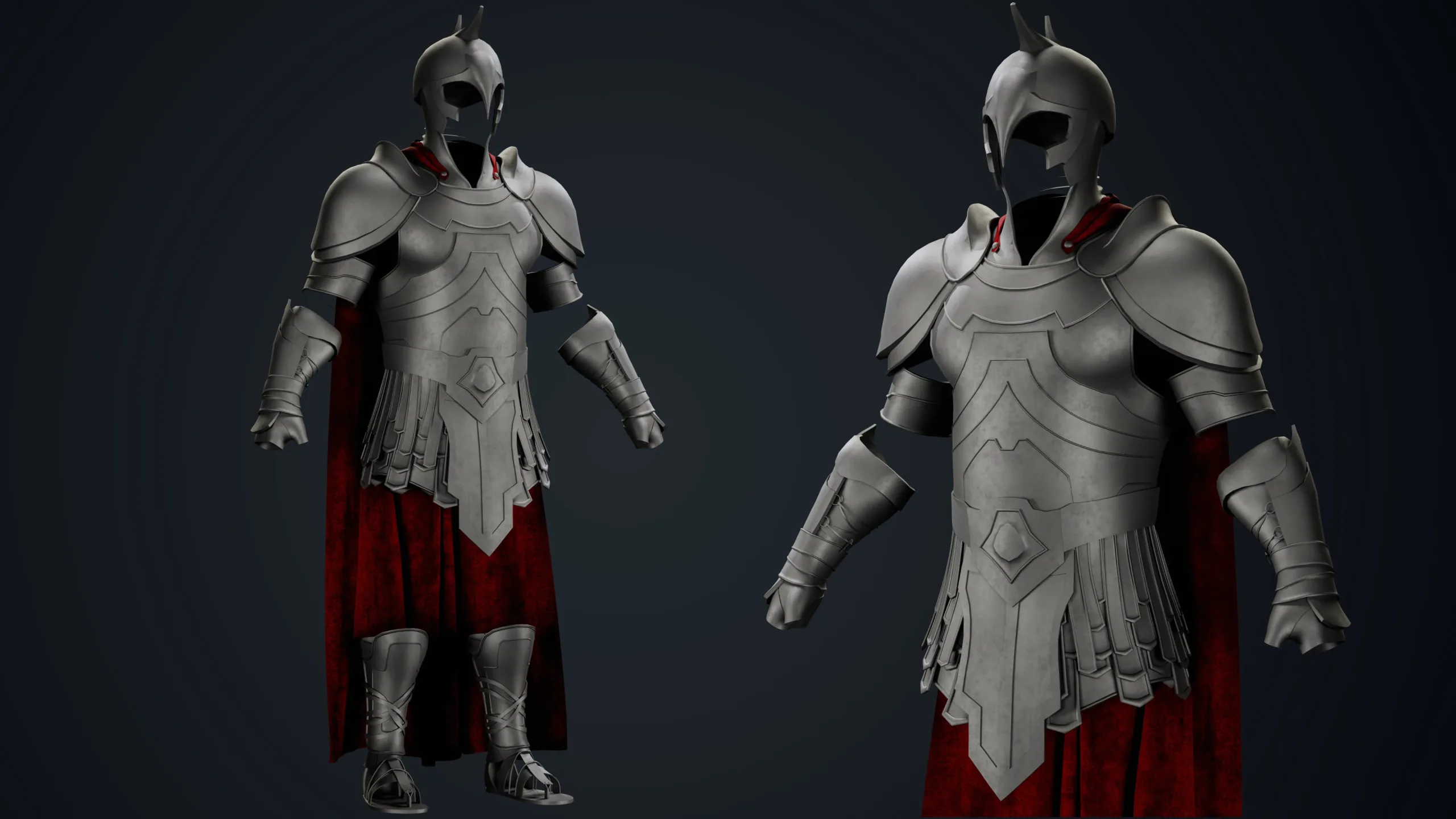 5 In 1  Base Mesh Set Of Armor +OBJ +FBX +3dsMax File + UV + Vol.01