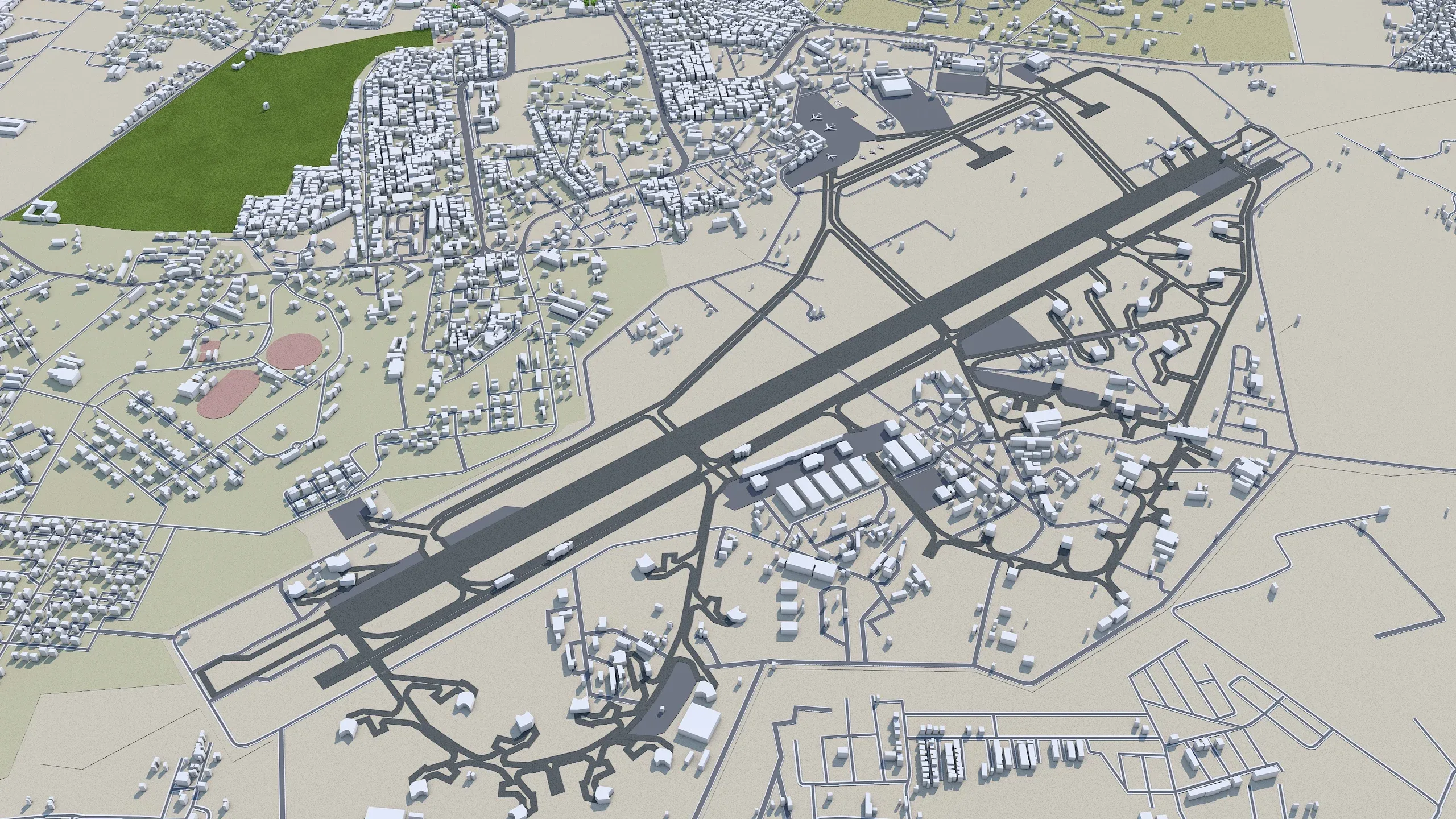 Jodhpur city Rajasthan India 3d model 30km