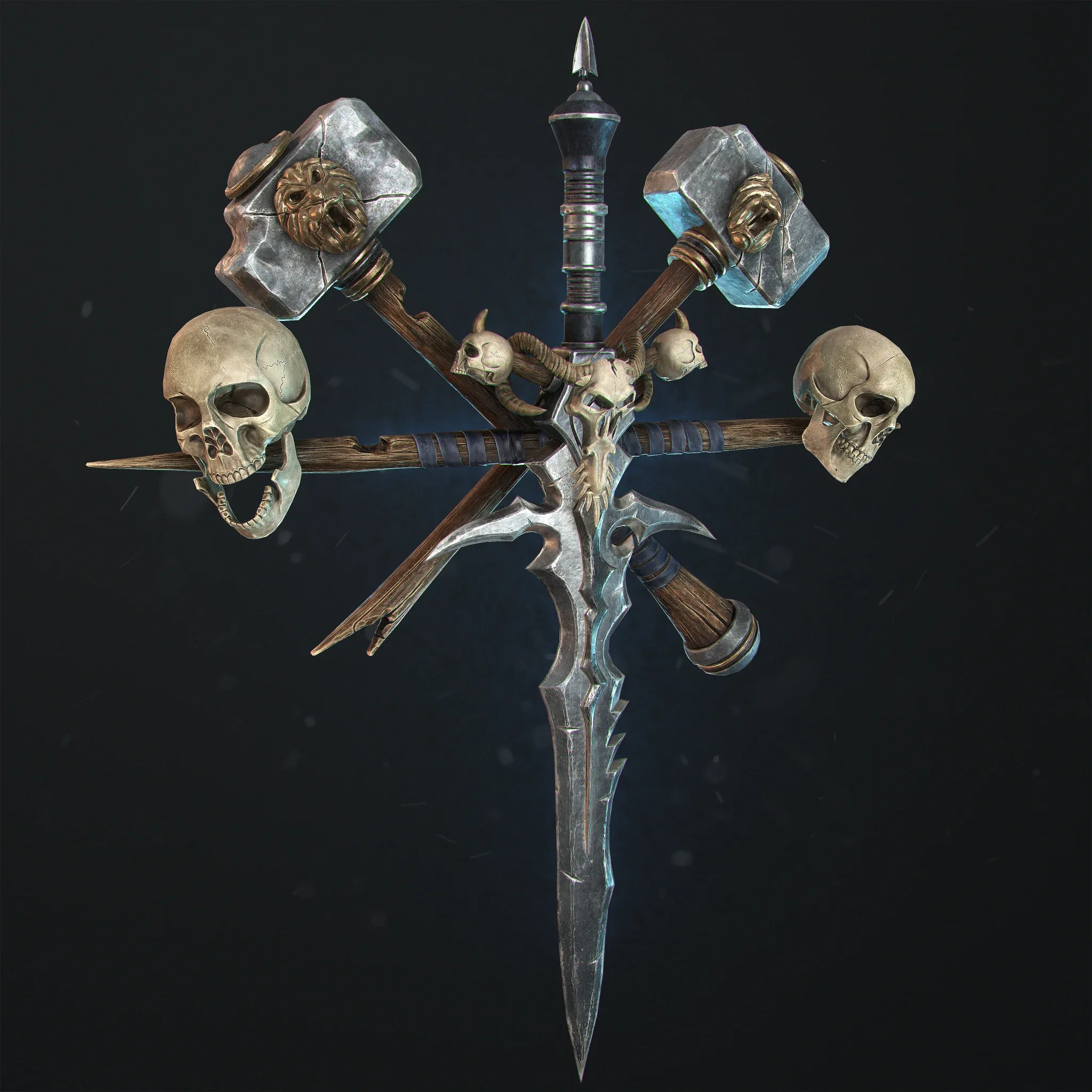 Undead Frostmourne Sword and Hammers - Frozen Throne