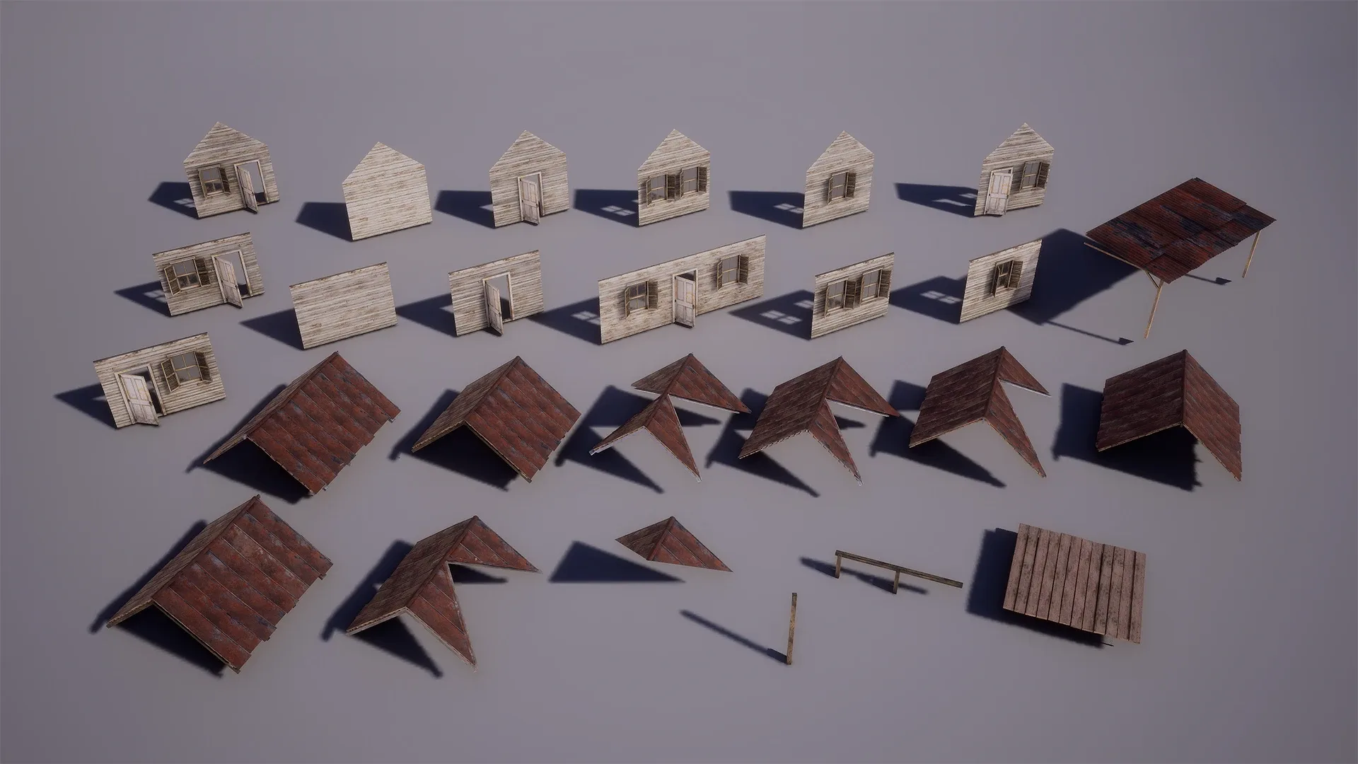 Modular Rural Cabin - Unreal Engine