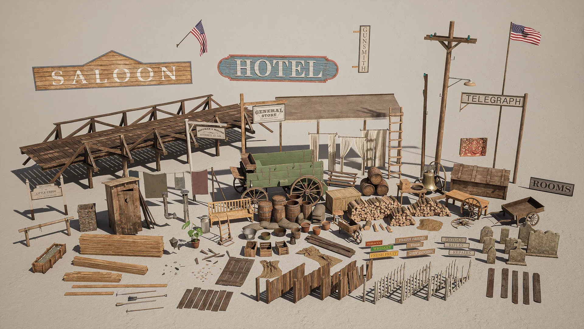 Western Town - Unreal Engine