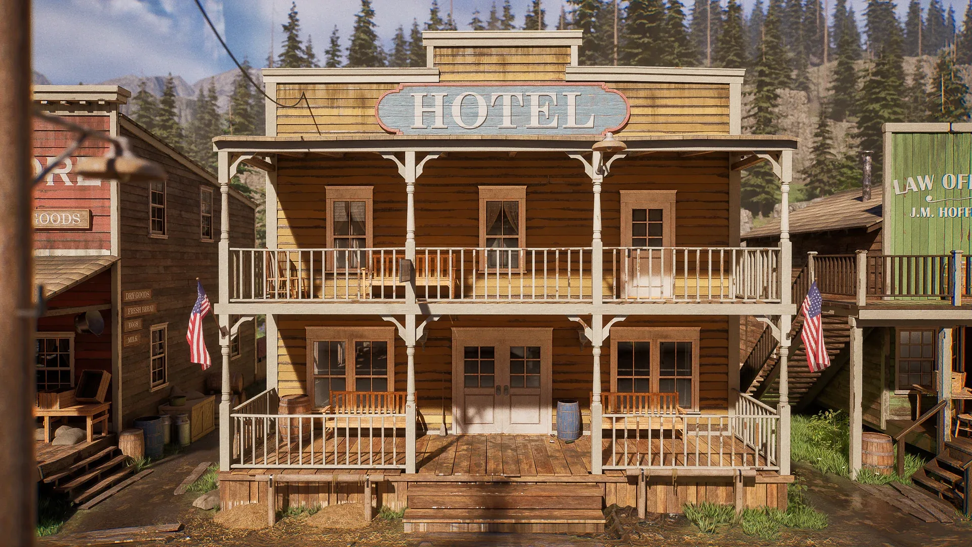 Western Town - Unreal Engine