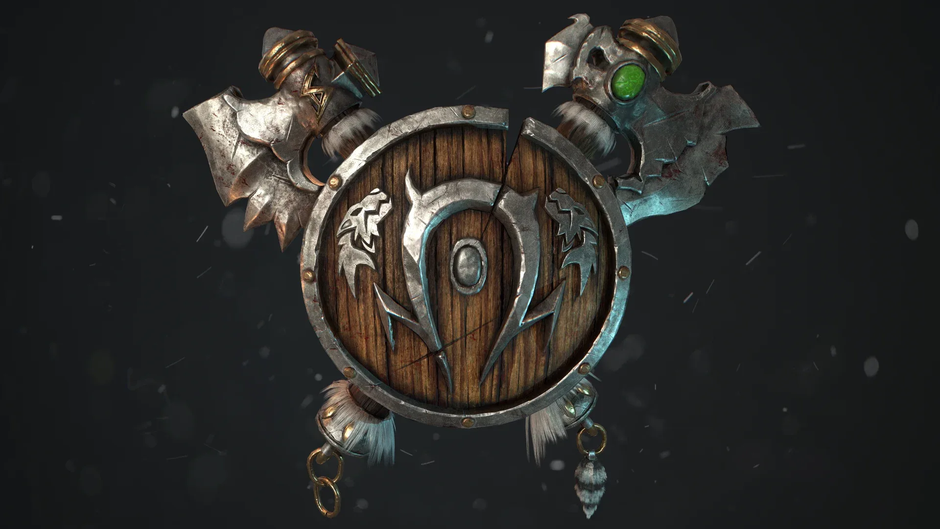 Orc Shield and Axes - World of Warcraft