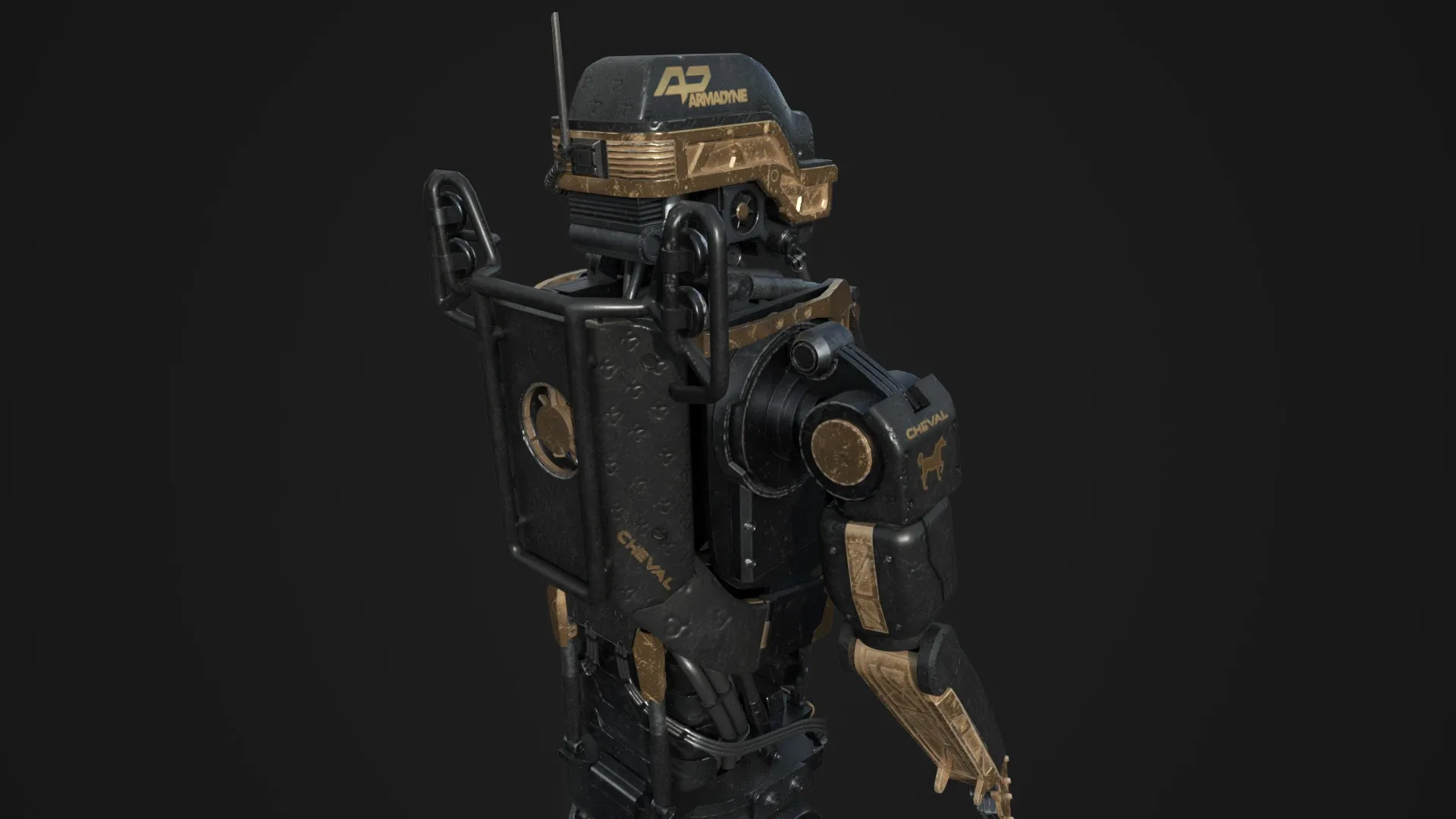 Elysium Droid Gold Skin - Bodyguard