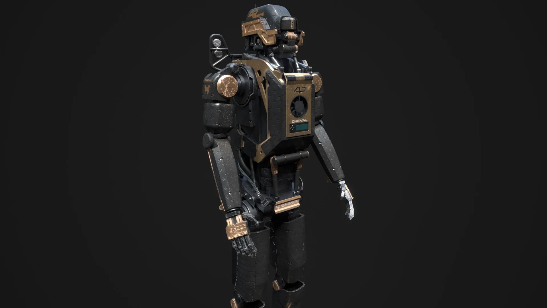 Elysium Droid Gold Skin - Bodyguard