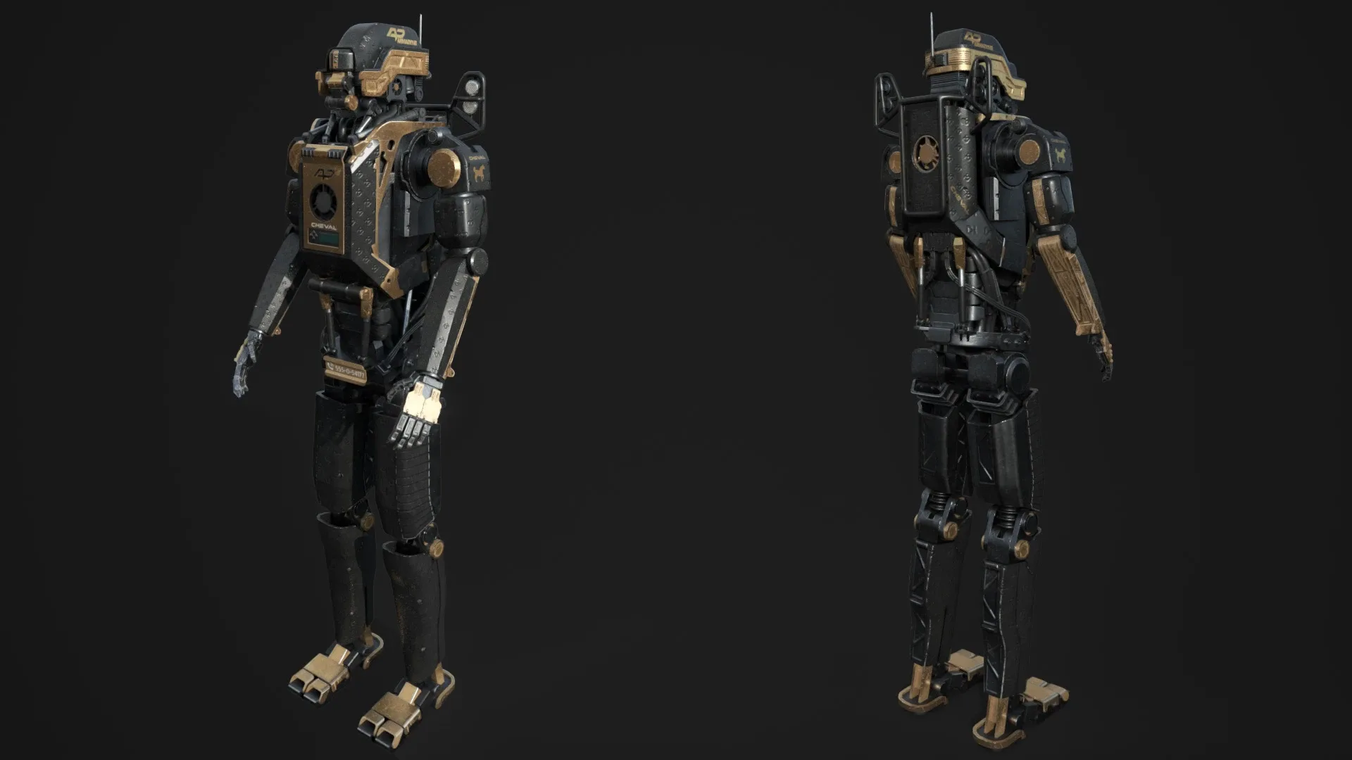 Elysium Droid Gold Skin - Bodyguard