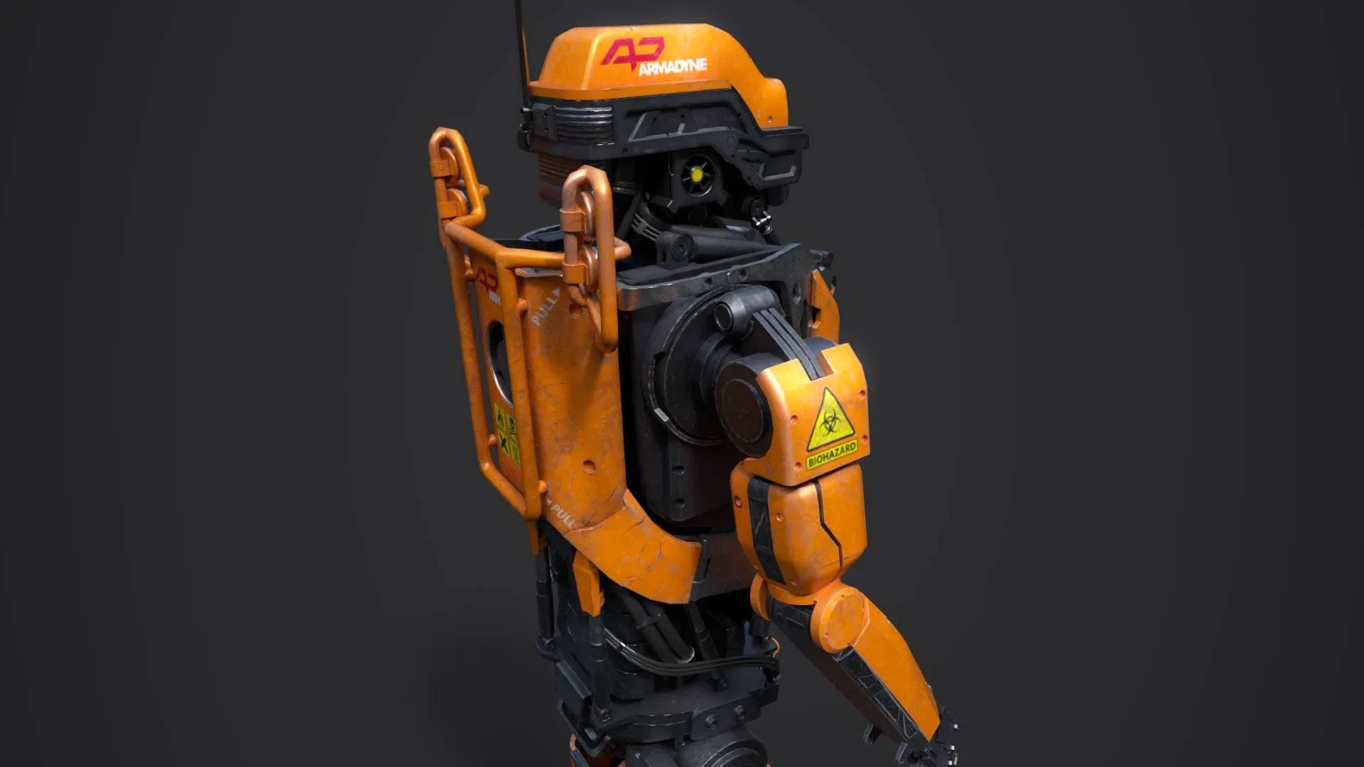 Elysium Droid Orange Skin - Factory Robot