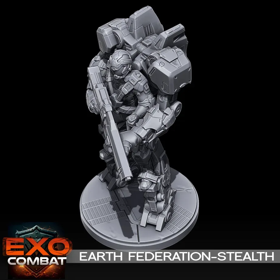 3D Printable- Earth Federation Stealth Mech