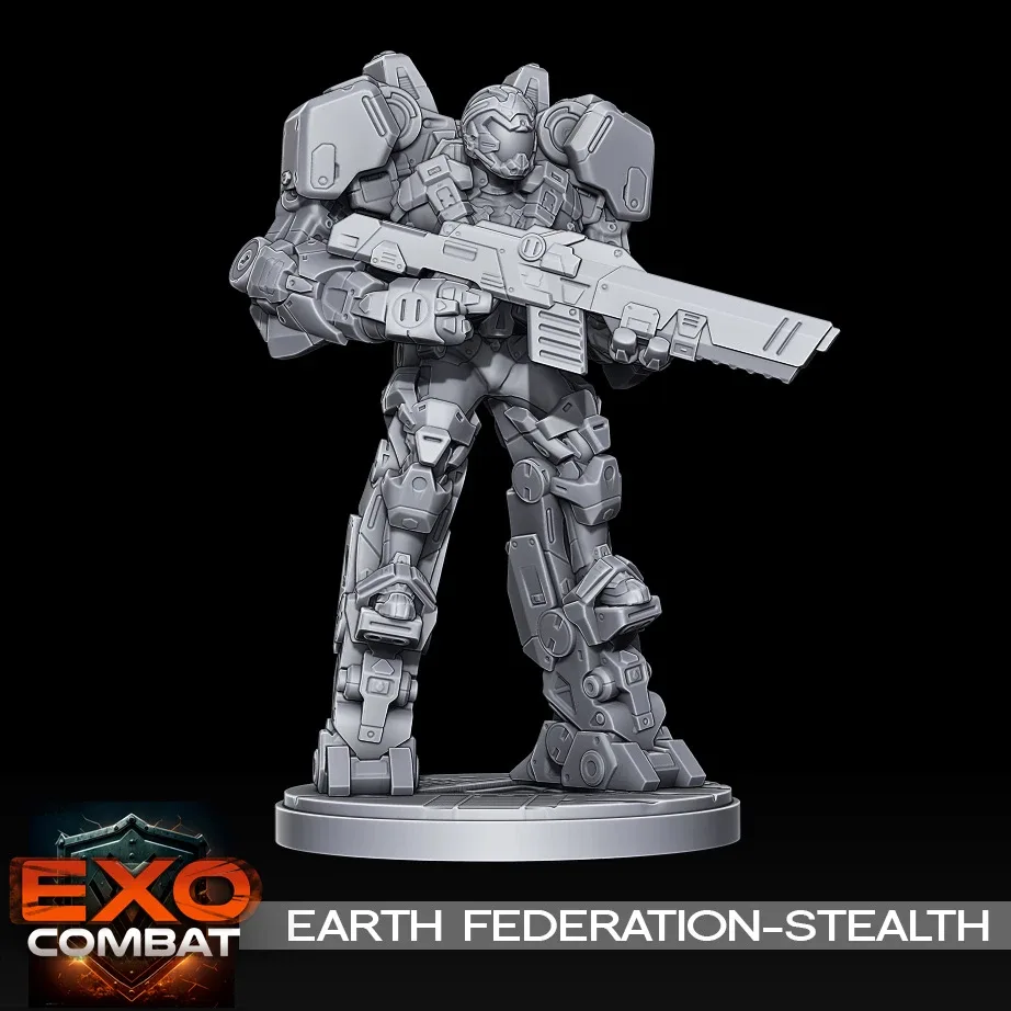 3D Printable- Earth Federation Stealth Mech