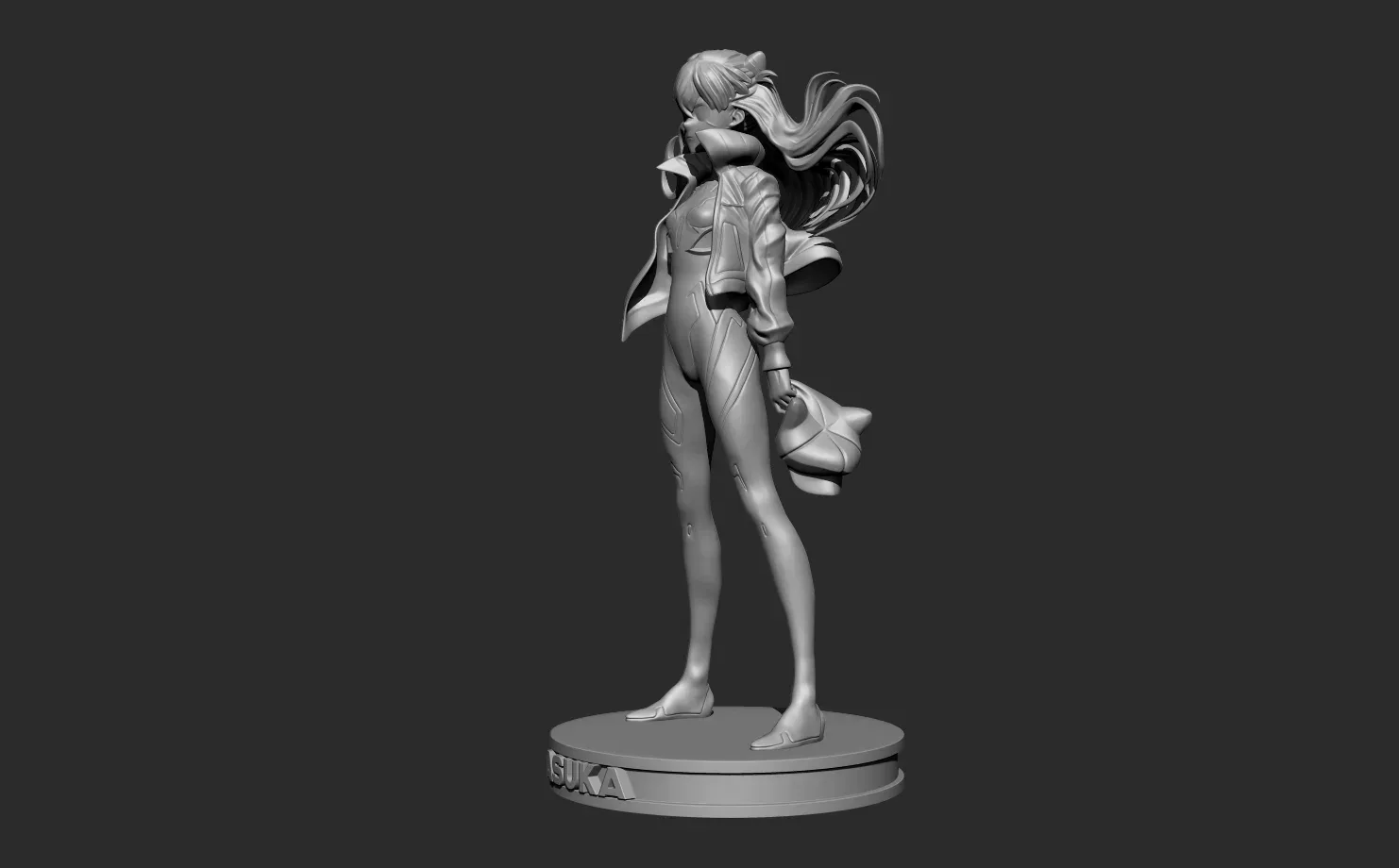 Asuka langley - evangelion 3D print model