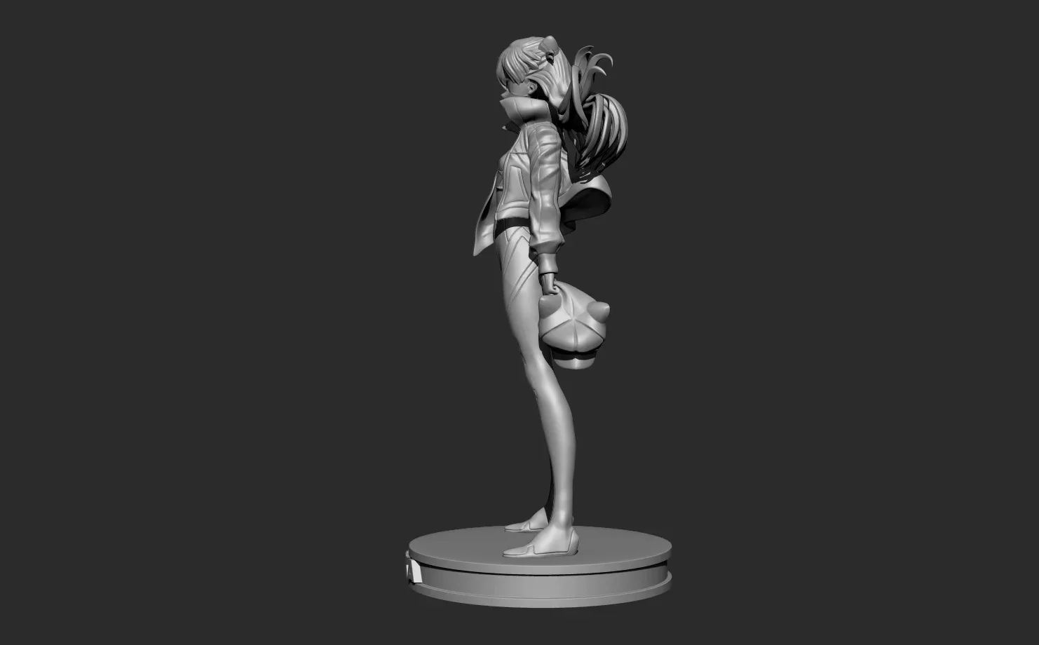 Asuka langley - evangelion 3D print model