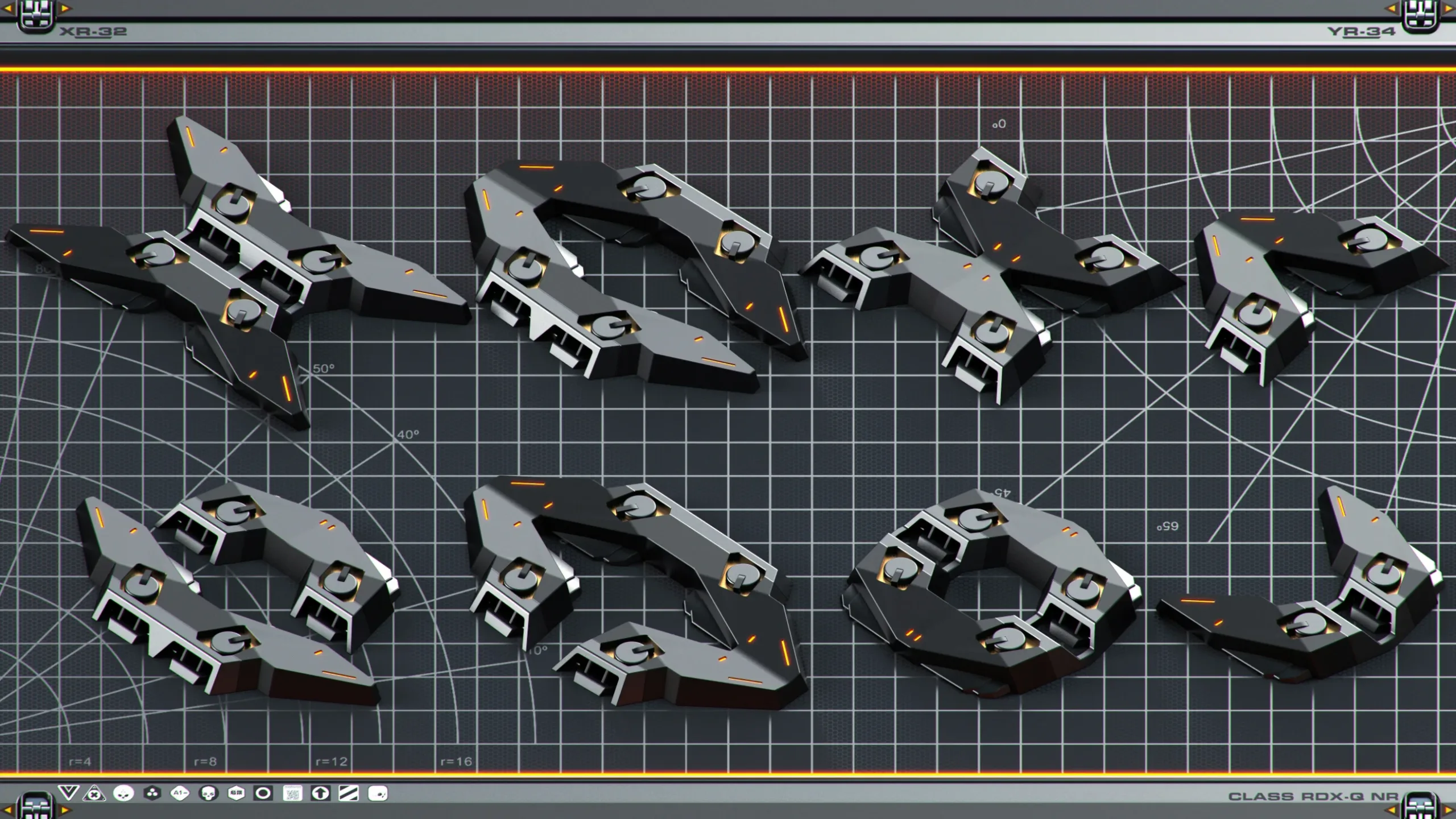 SPACESHIP Hard Surface KITBASH 350 DETAILS