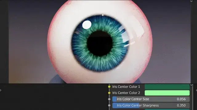 CW Eye - A Procedural Material for Blender