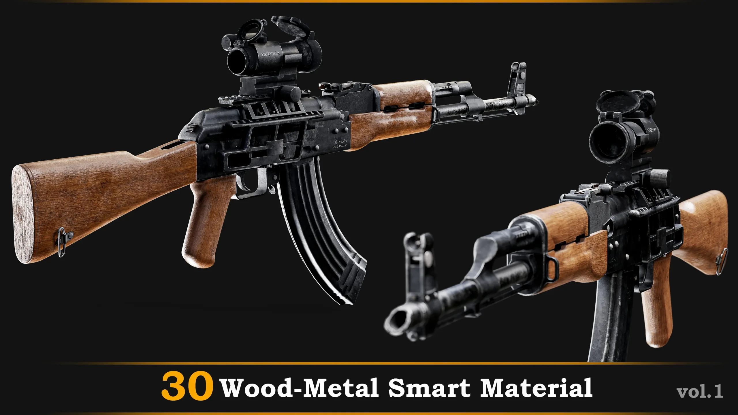 30 Wood-Metal Smart Material Vol.1 + FREE TUTORIAL