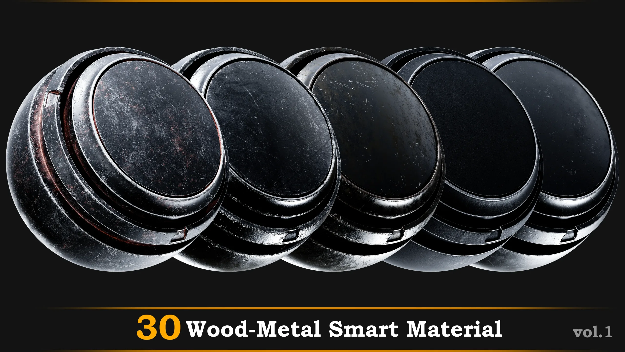 30 Wood-Metal Smart Material Vol.1 + FREE TUTORIAL