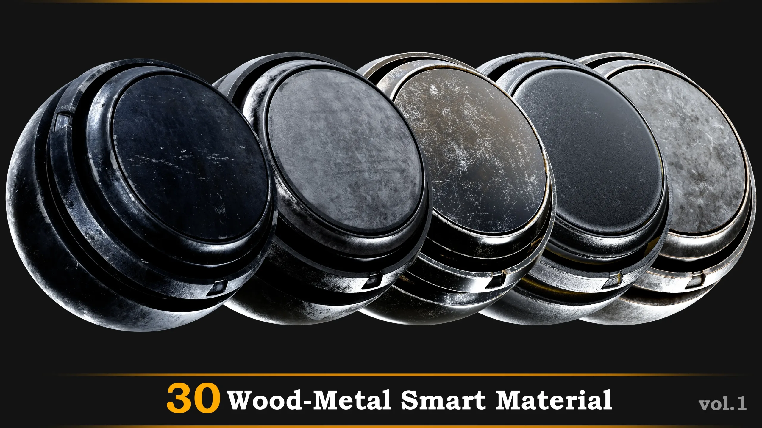 30 Wood-Metal Smart Material Vol.1 + FREE TUTORIAL