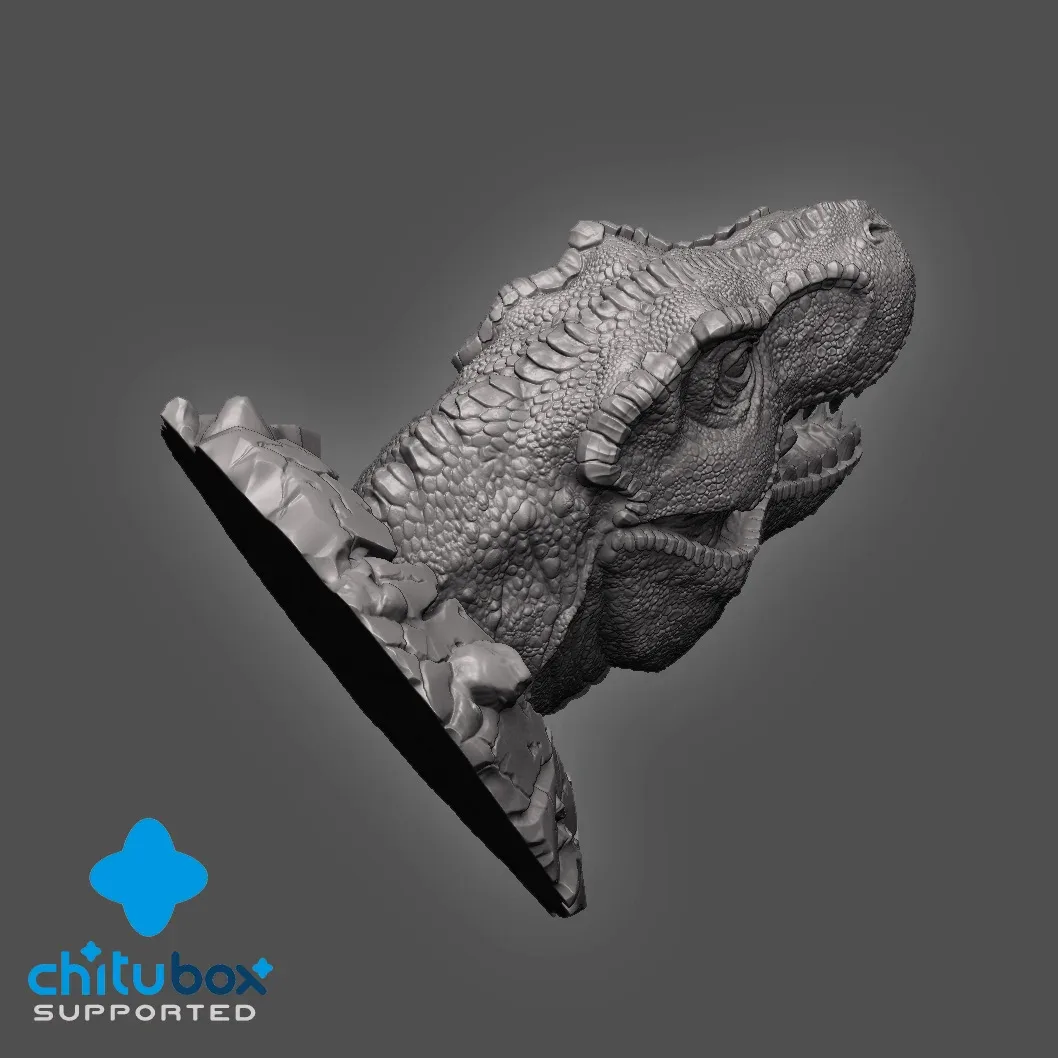 3D Printable Wall Busting Trex Head