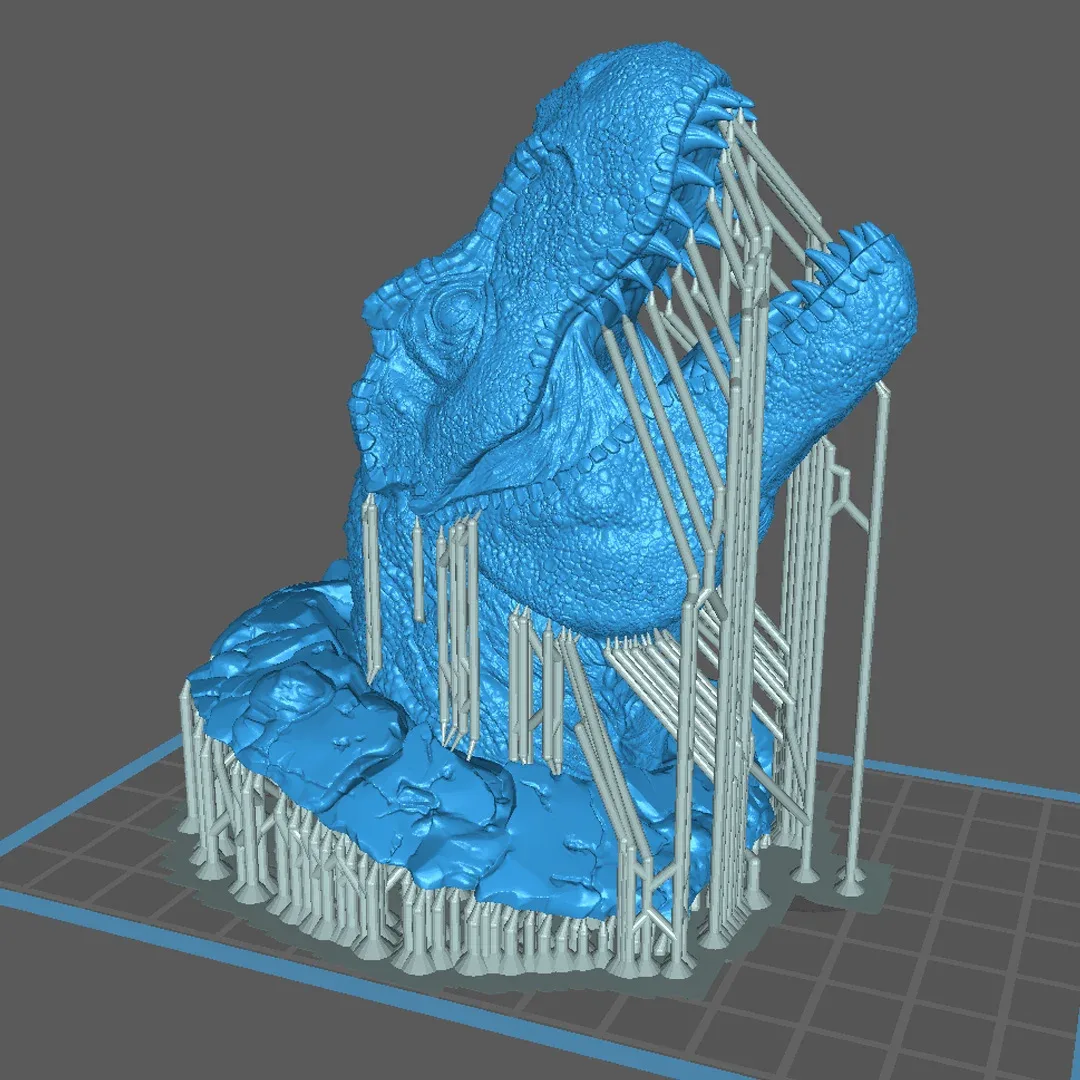 3D Printable Wall Busting Trex Head
