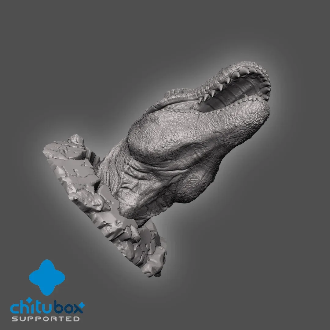 3D Printable Wall Busting Trex Head