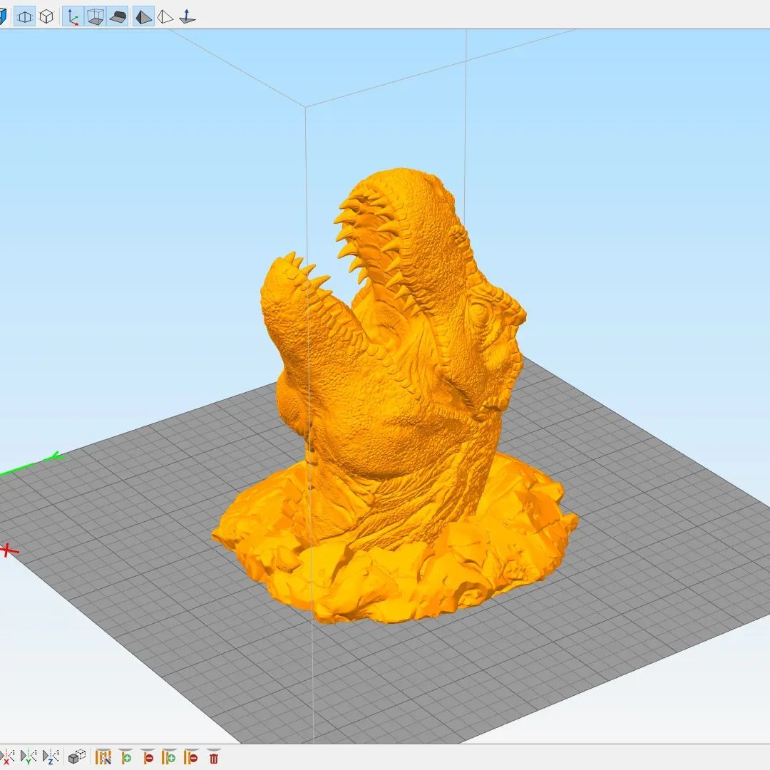 3D Printable Wall Busting Trex Head