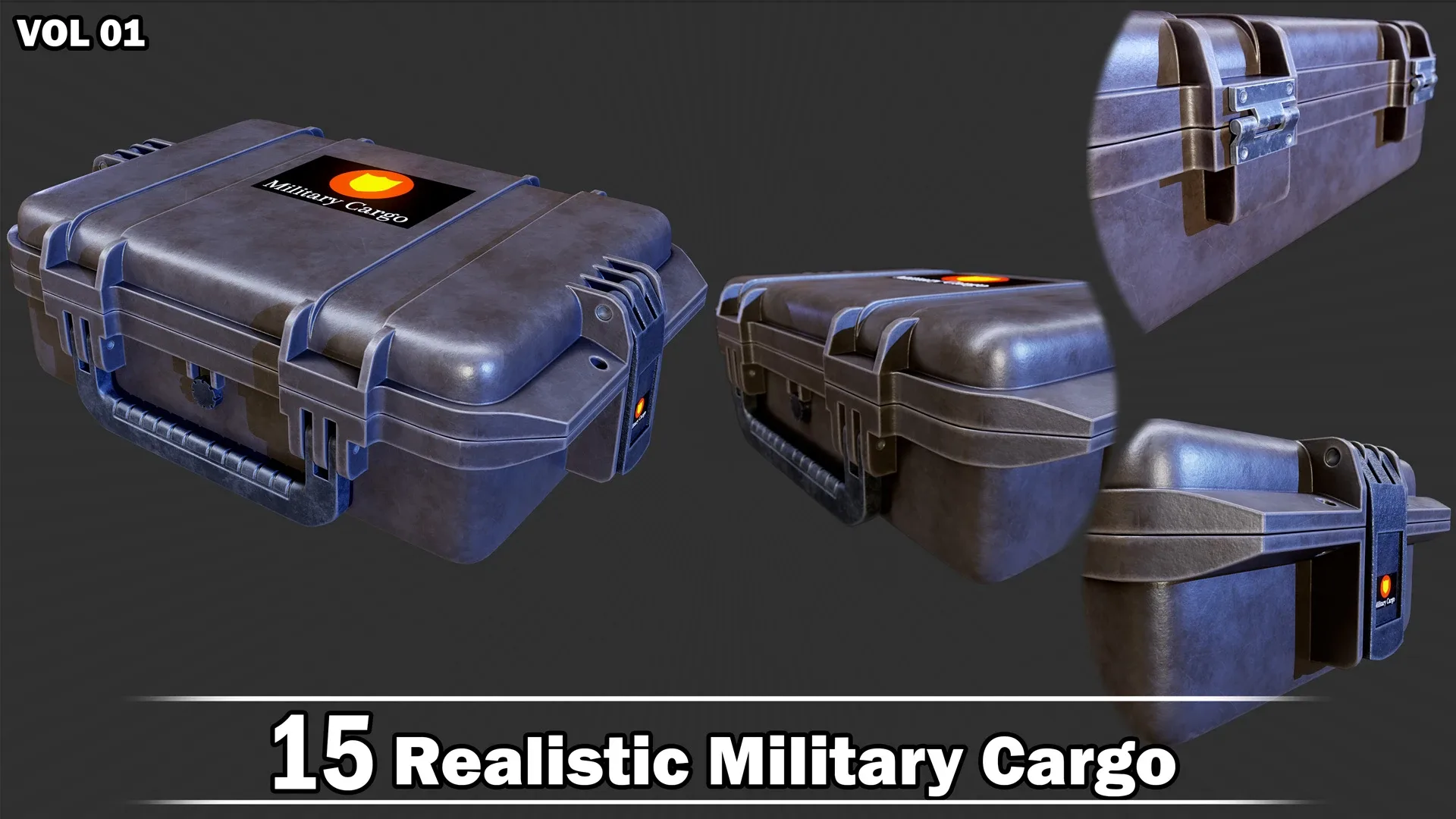 15 Realistic Military Cargo Game Ready VOL01 + Video How To Use